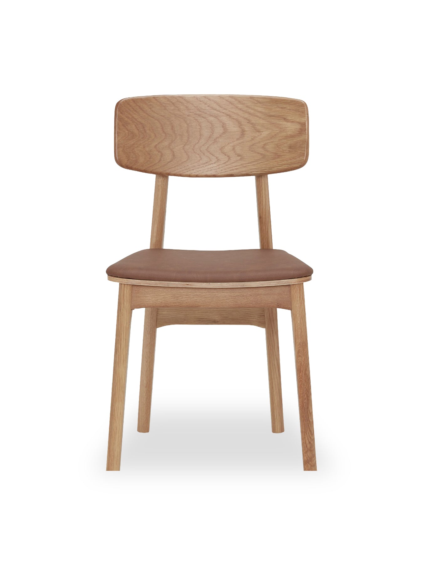 Tatum Oak Dining Chair Brown
