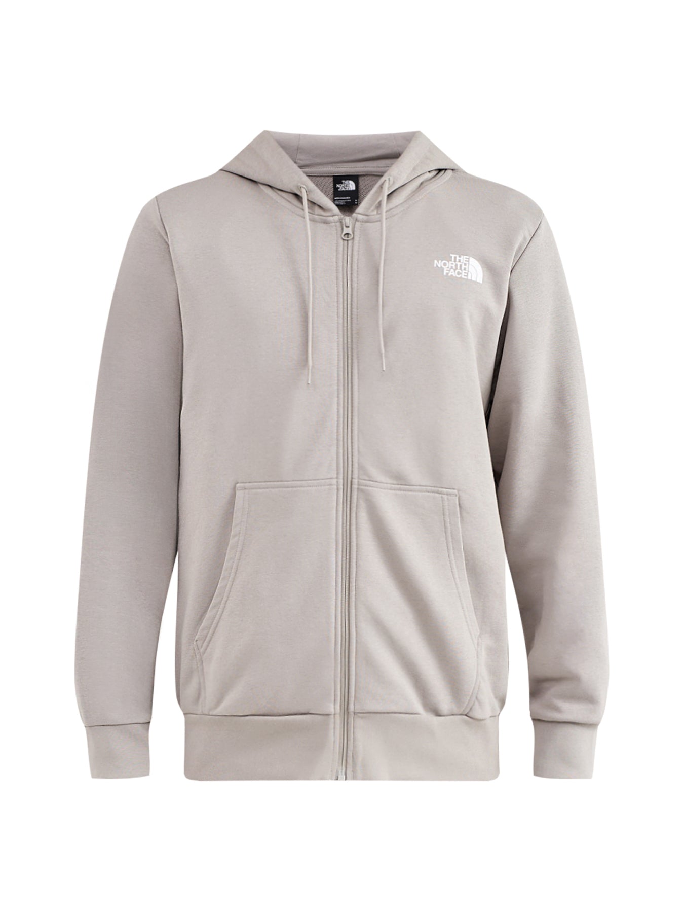 Lightweight Regular Zip Through Hoodie Grey