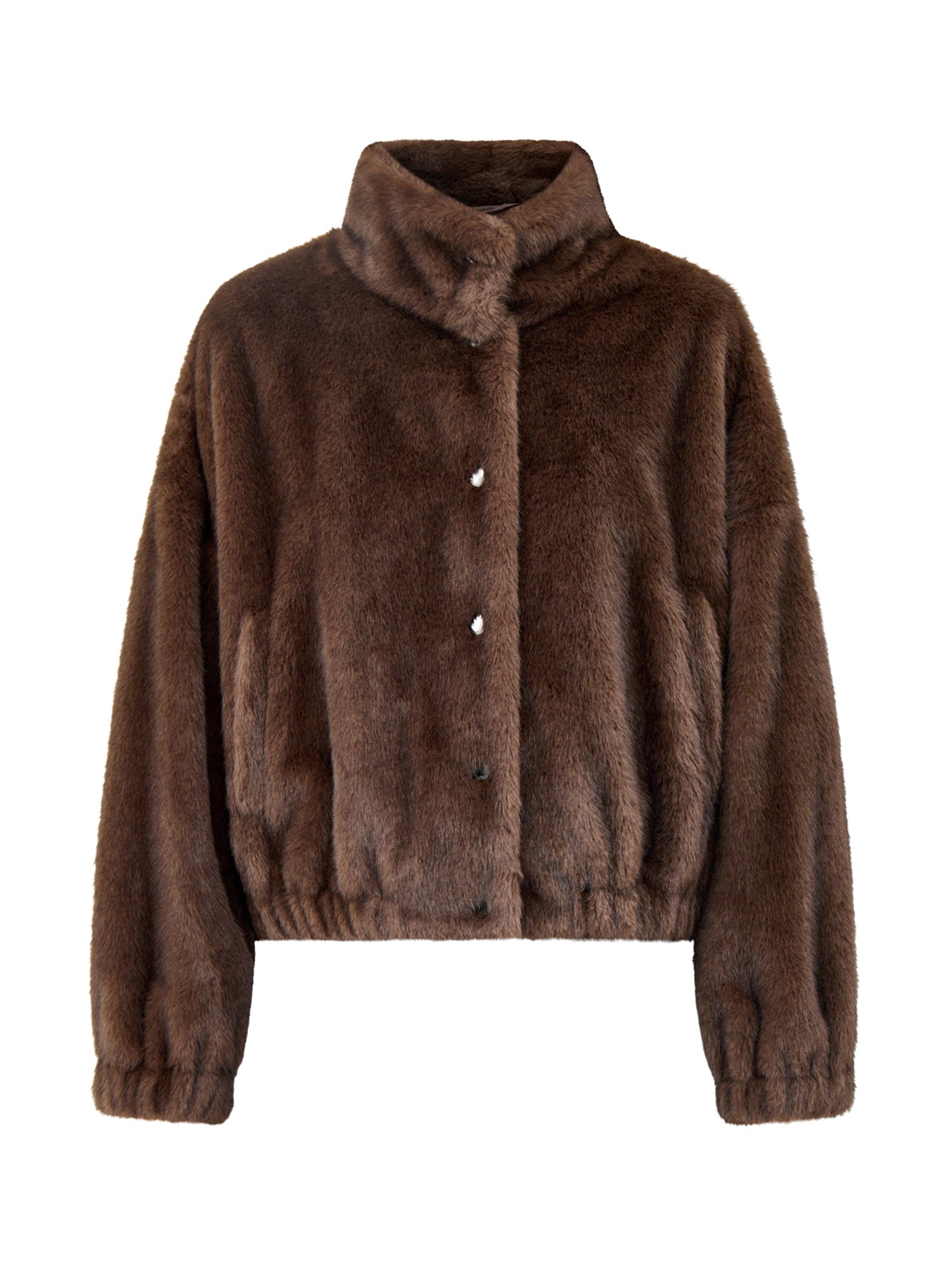 Anemone Short Coat Brown