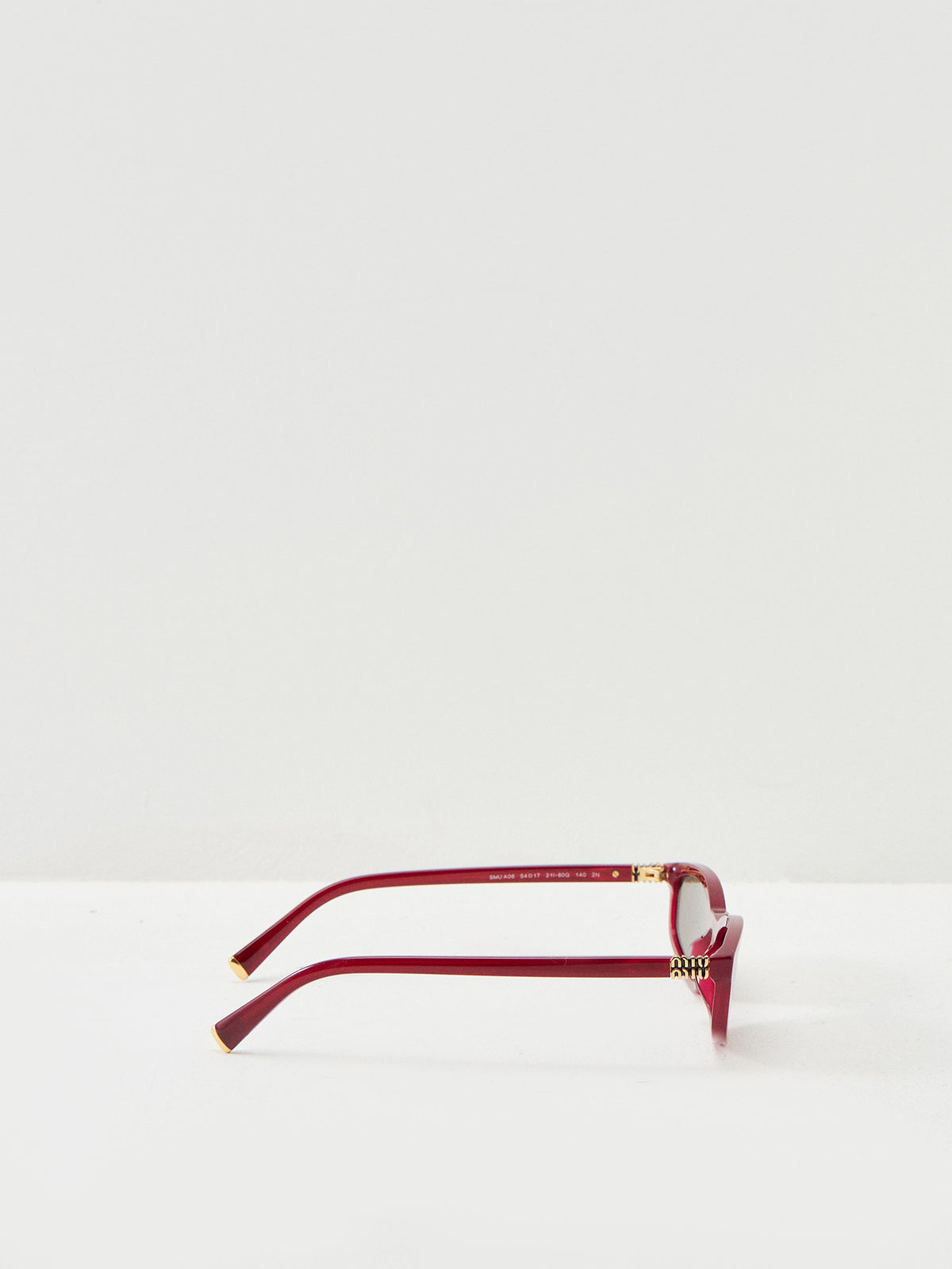 Narrow Sunglasses Burgundy