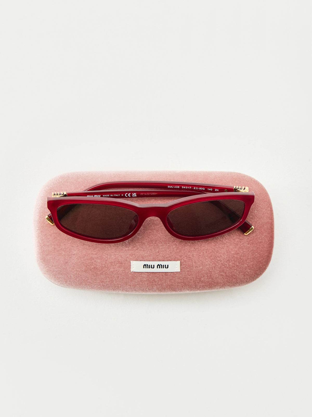 Narrow Sunglasses Burgundy