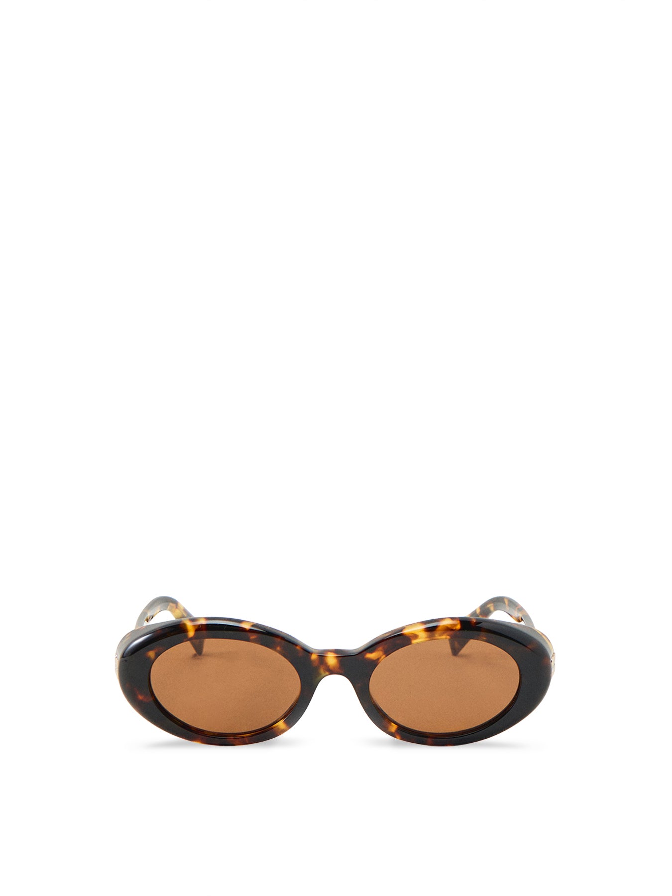 Oval Sunglasses Brown