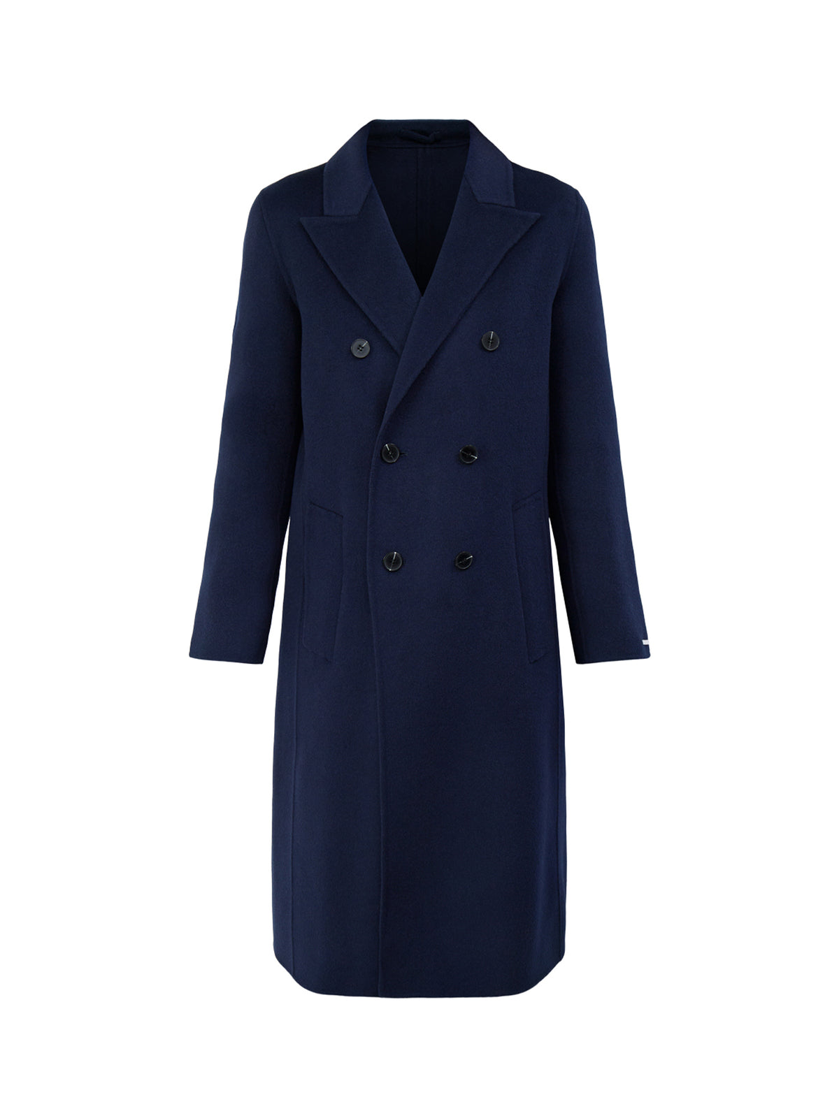 Laghi Long Wool Coat Navy
