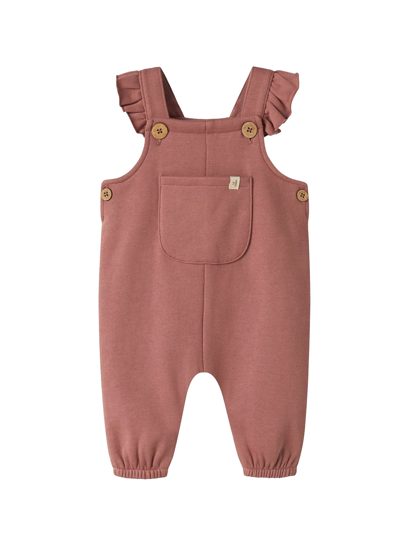 Organic Cotton Knitted Dungarees - Withered Rose