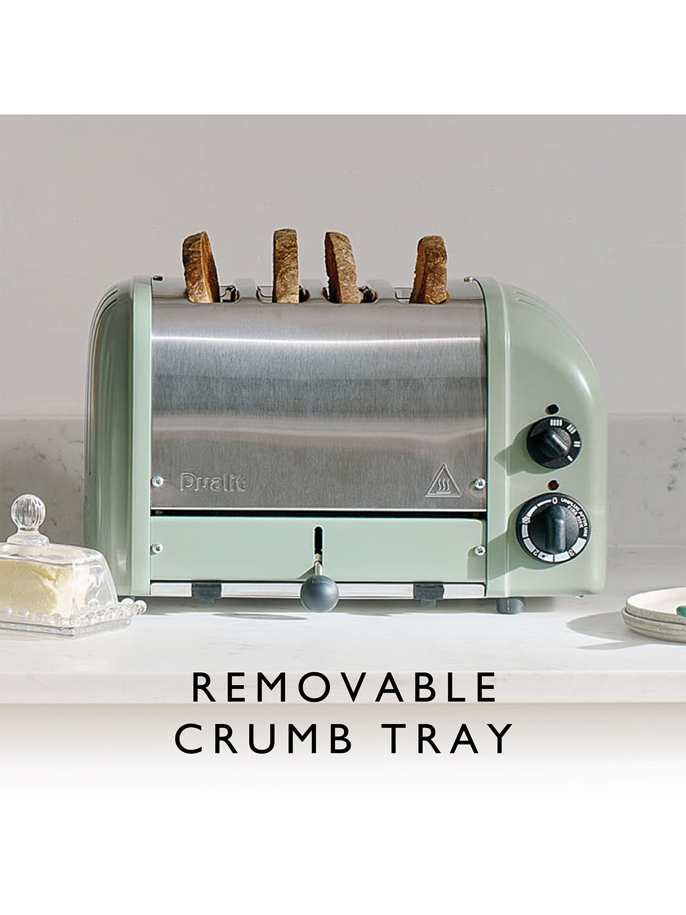 4 Slot AWS Toaster Sage Green