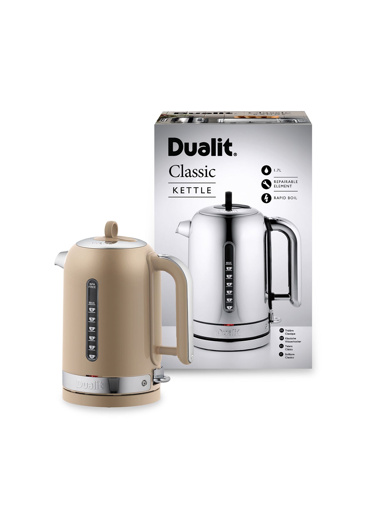 Classic Kettle Full Sandstone Body with Polished Panels Beige