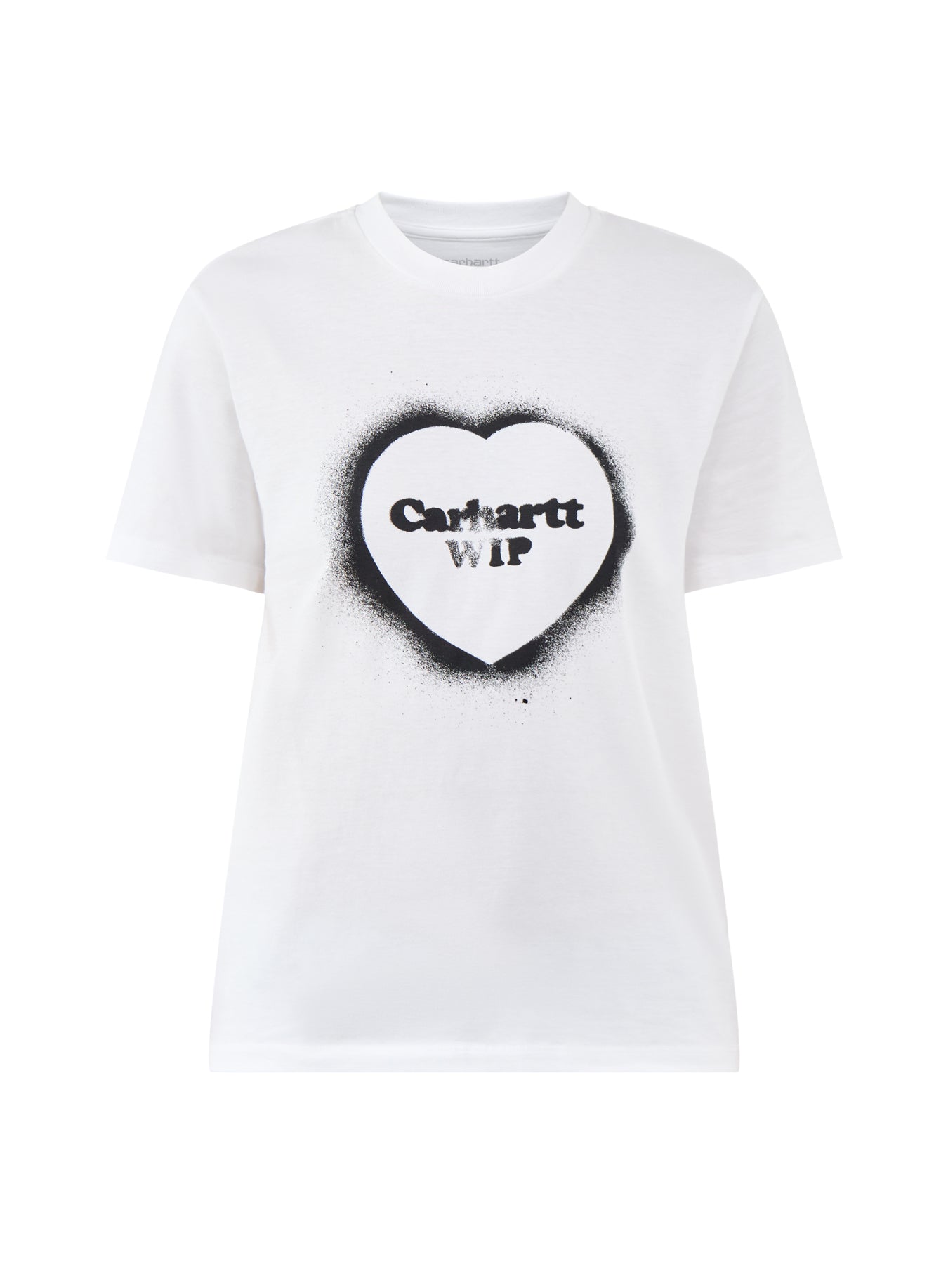 Spray Heart Graphic T-Shirt White