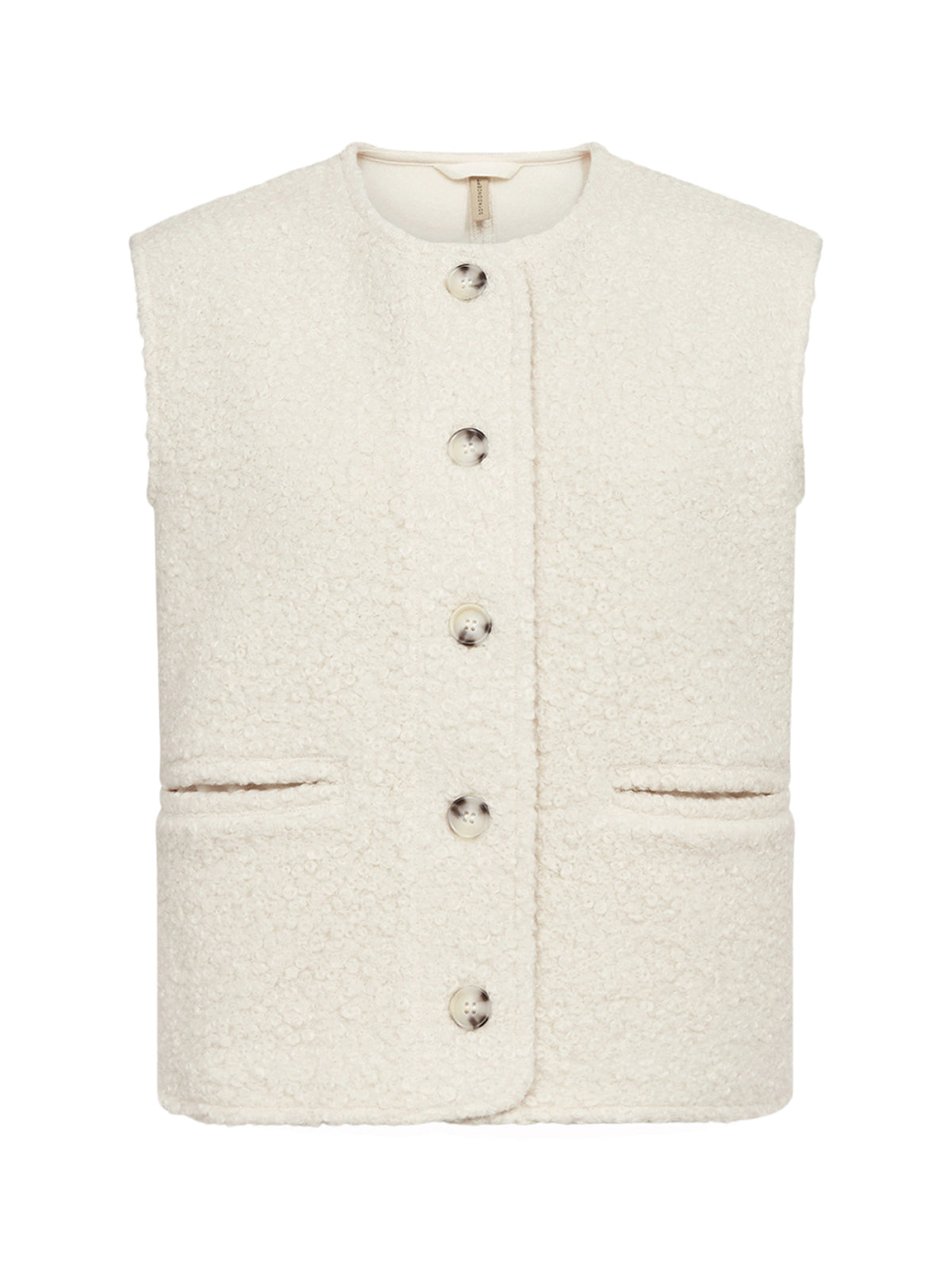 Shaima Fleece Gilet Cream
