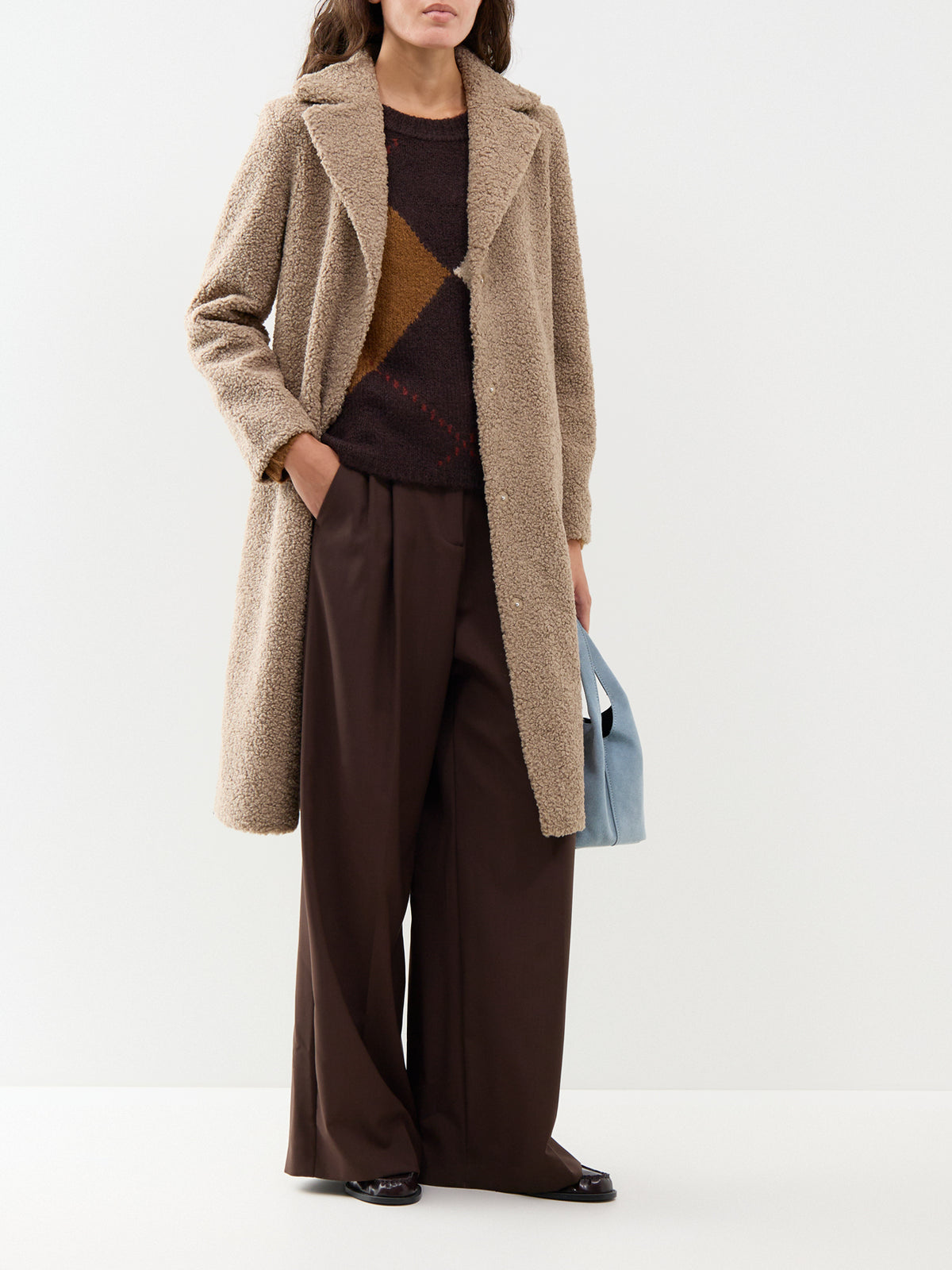 Mukite 2 Long Teddy Coat - Camel