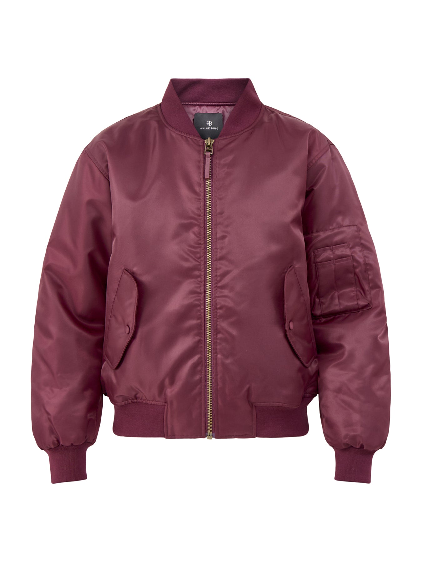 Leon Bomber Jacket Burgundy