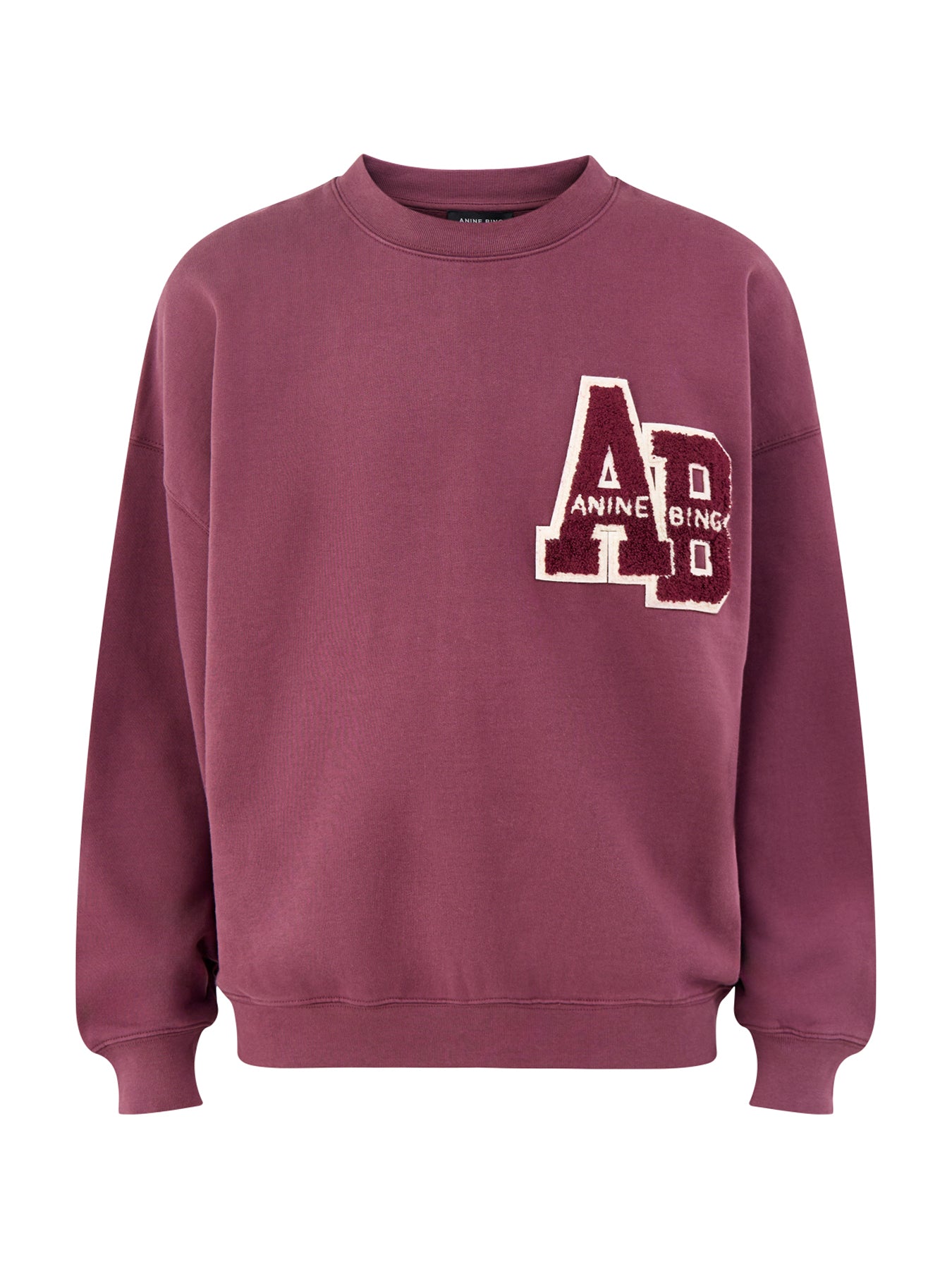 Miles Letterman Sweatshirt Burgundy
