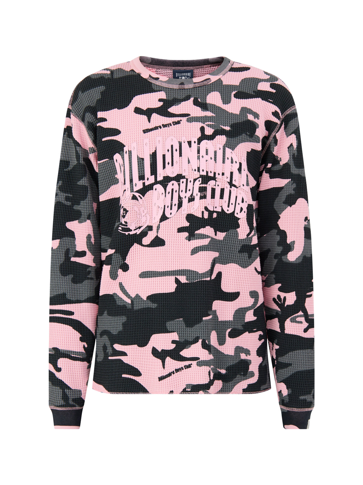 Stencil Arch Logo Waffle Cotton Long-Sleeved T-Shirt