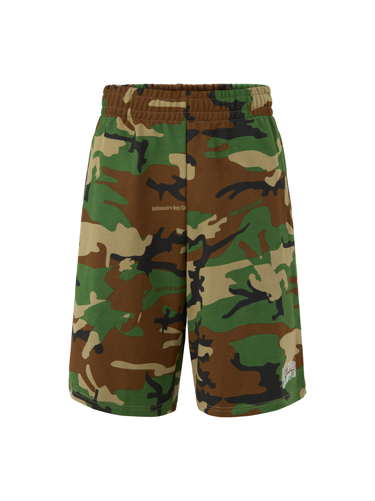 Oversized Camo Cotton Sweatshorts