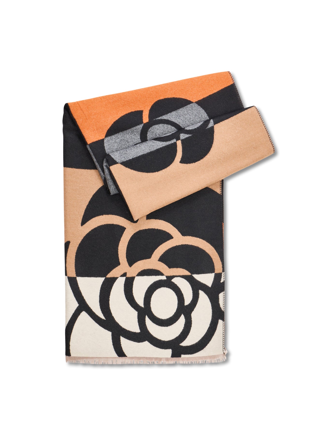 Eden Scarf - Black / Orange