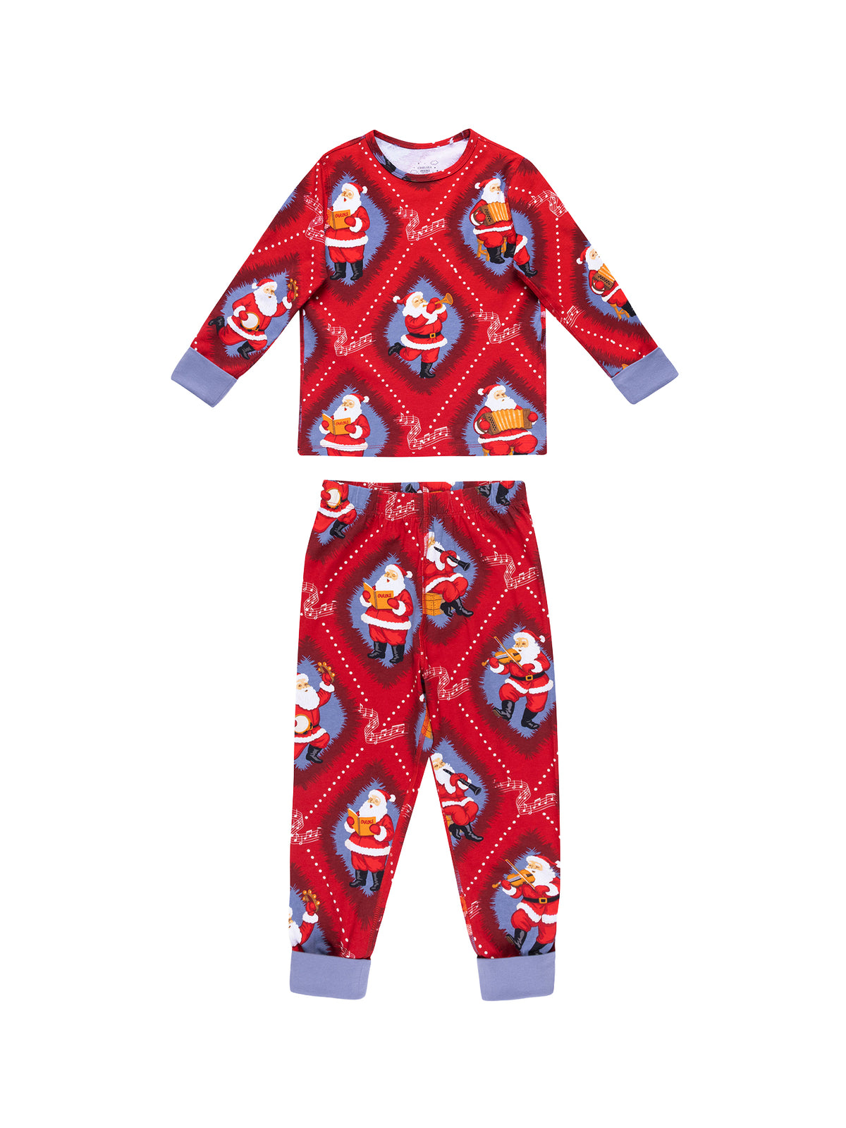 Musical Santa Diamond Christmas Pyjama Set