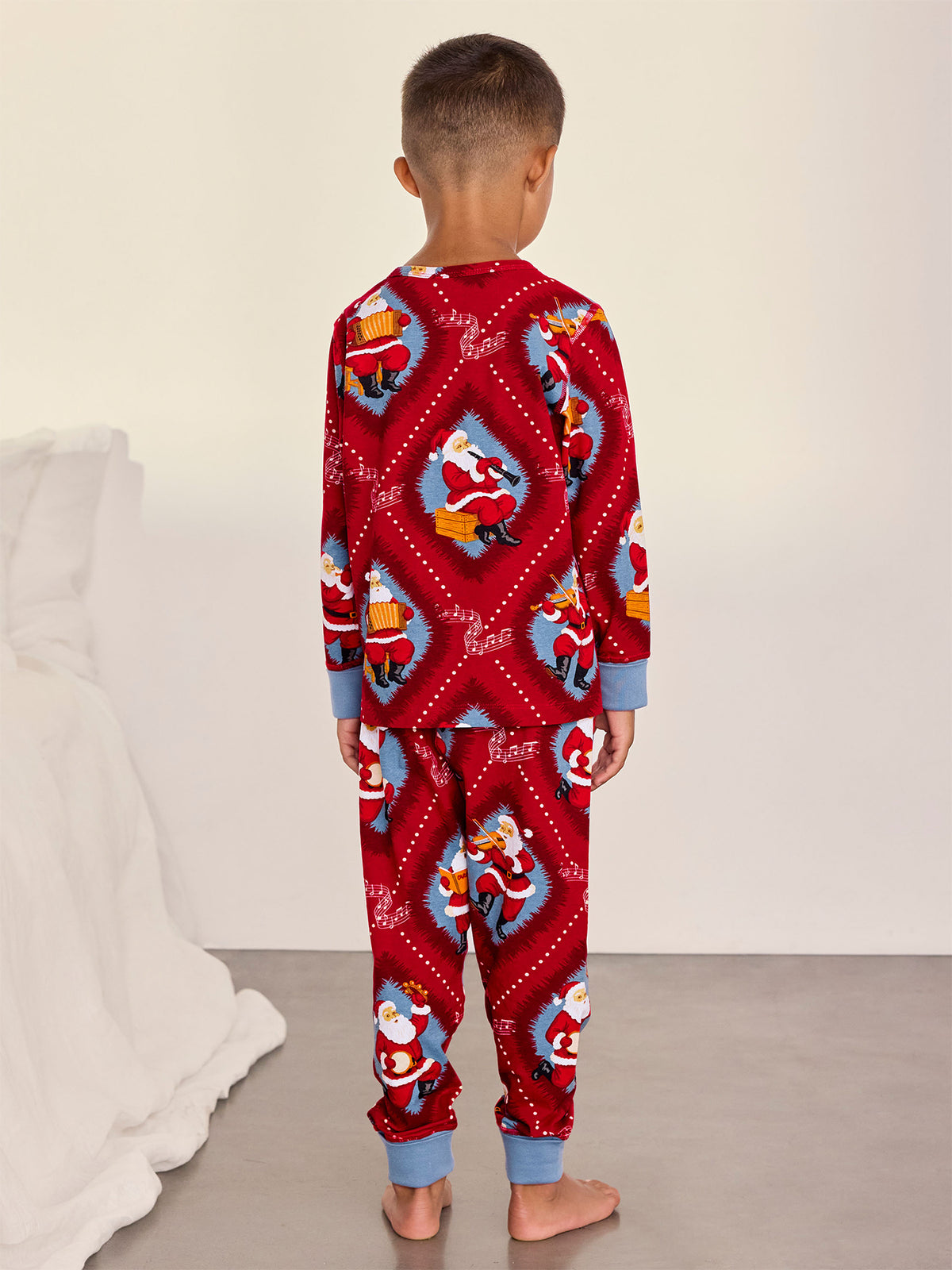 Musical Santa Diamond Christmas Pyjama Set