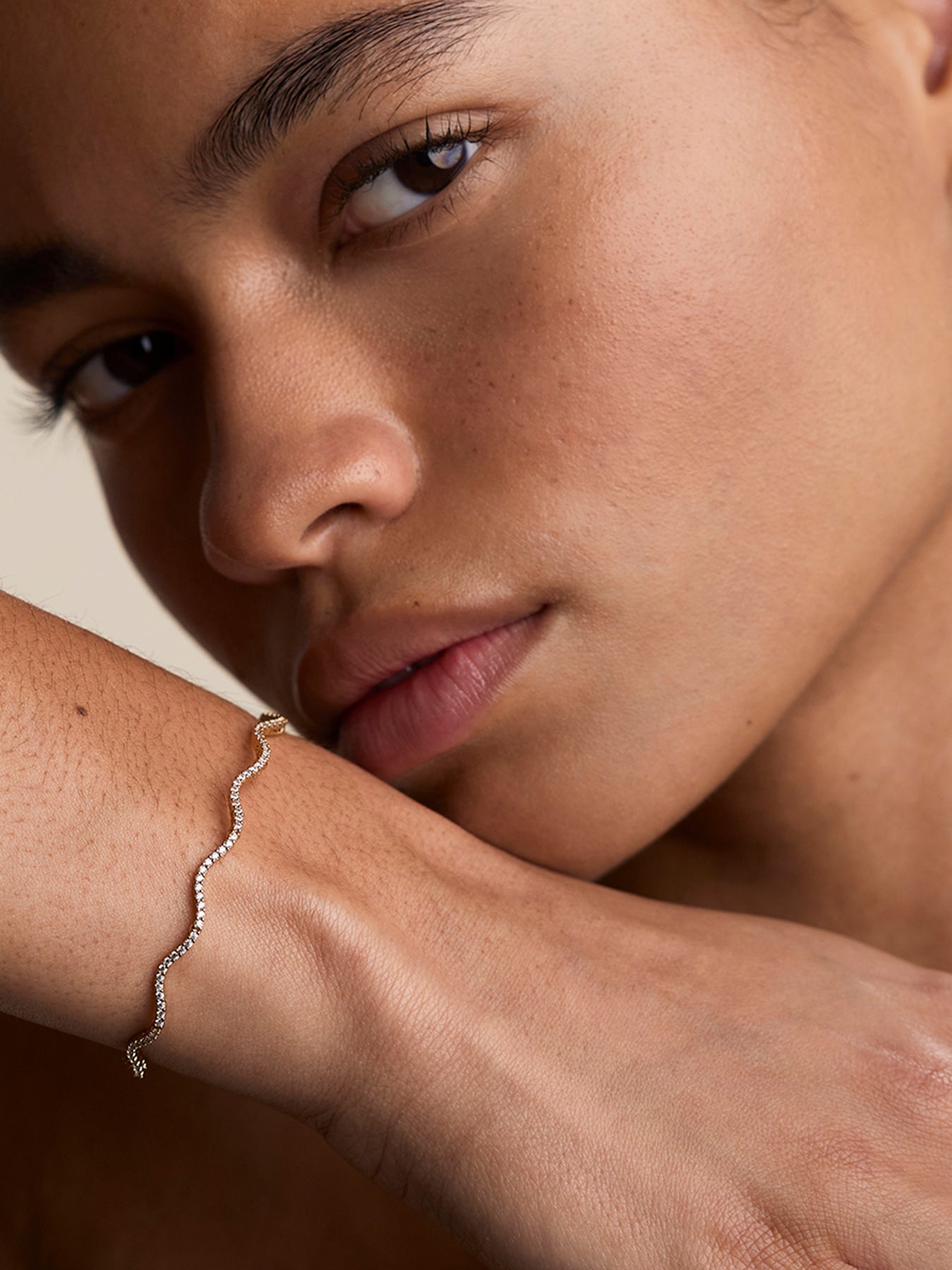 Ripple Tennis Bracelet Gold