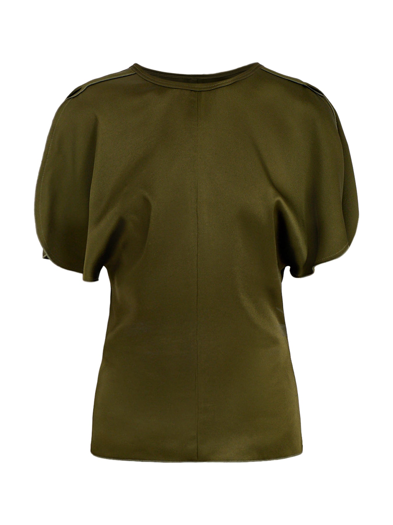 Bela Acetate Blend Blouse Marsh Green