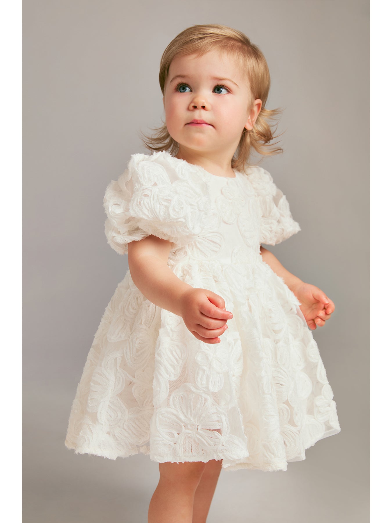 Baby Juliet Organza Mini Dress White