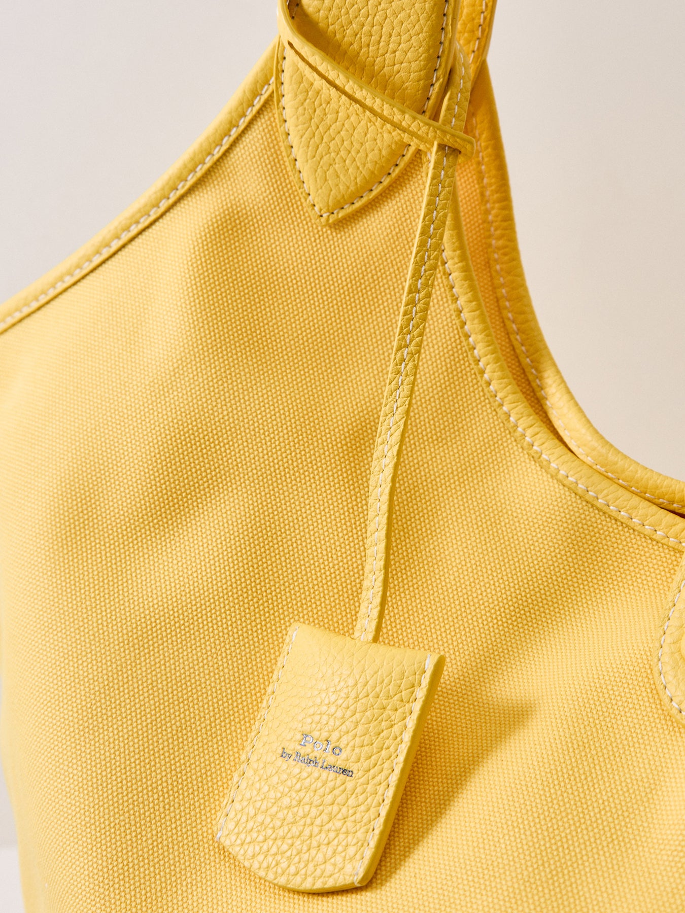 Canvas Bucket Bag Yellow