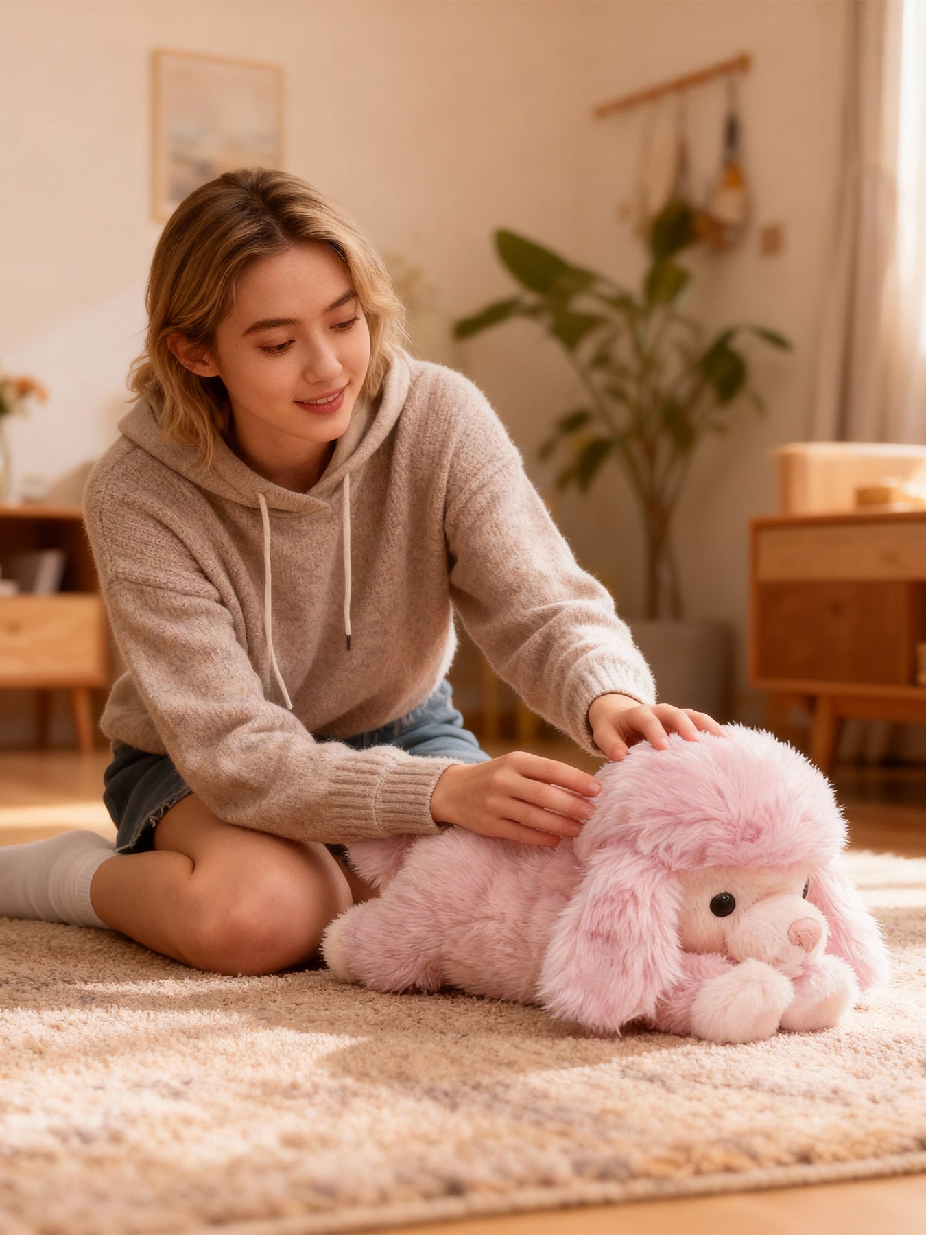 Poodle Plush Pink