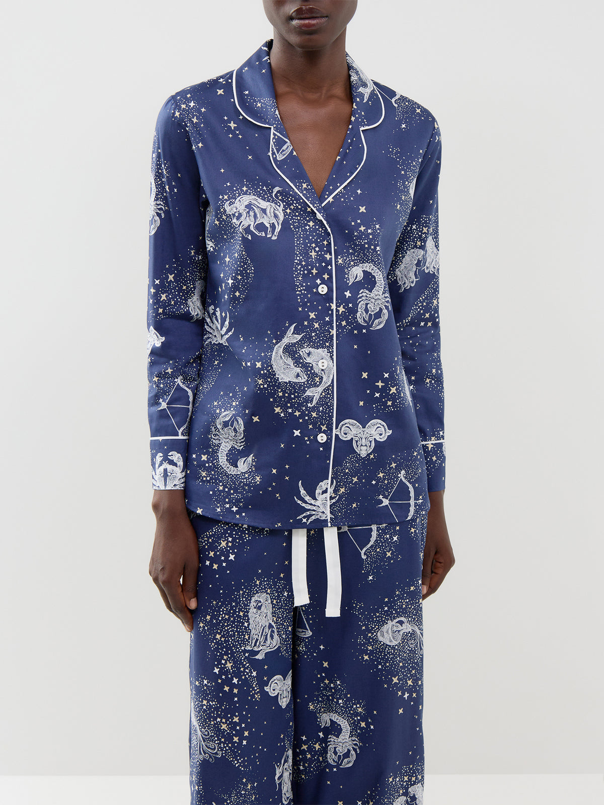 Zodiac Print Pyjama Top