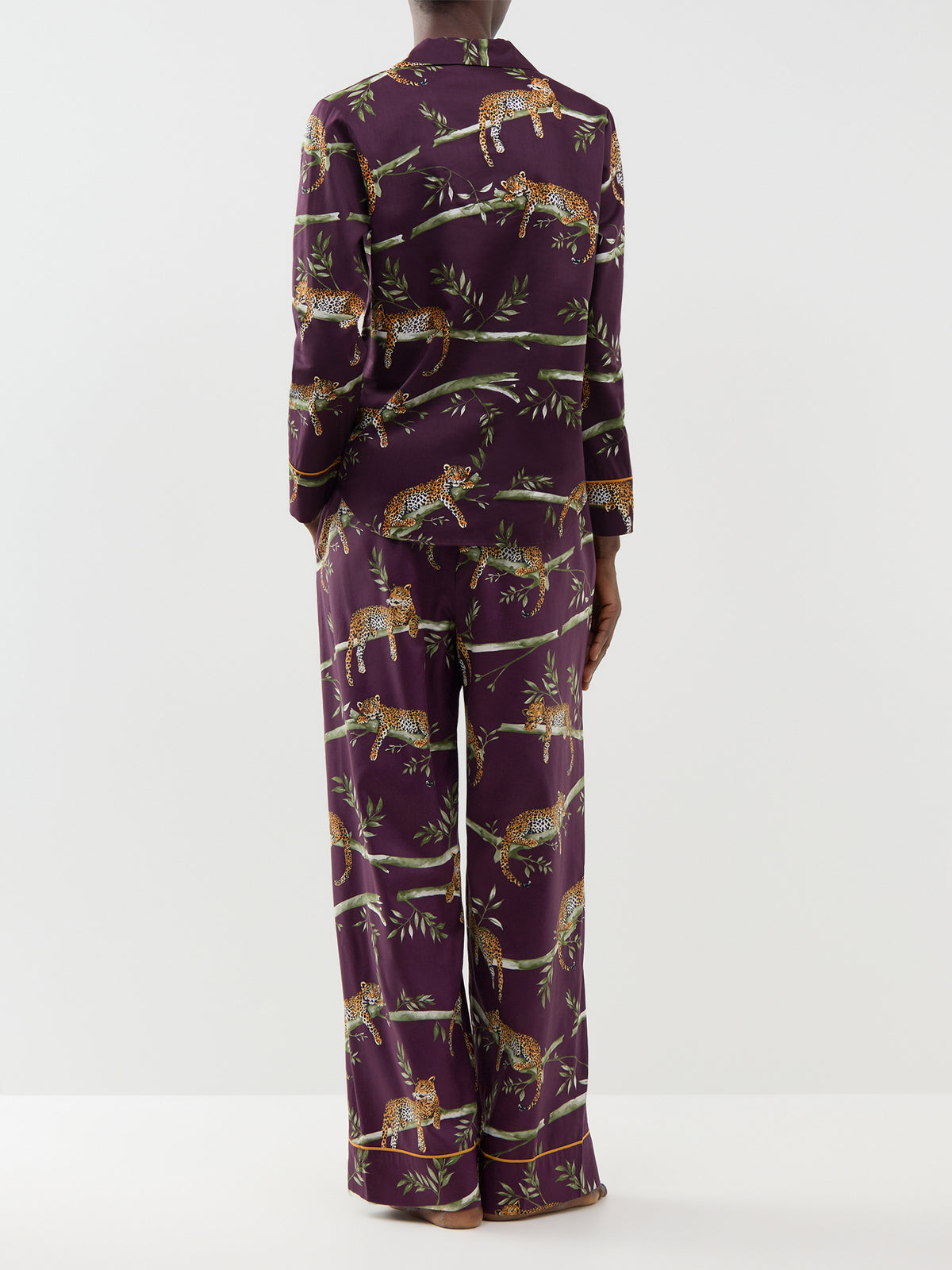 Leopard Print Wide Leg Pyjama Bottoms