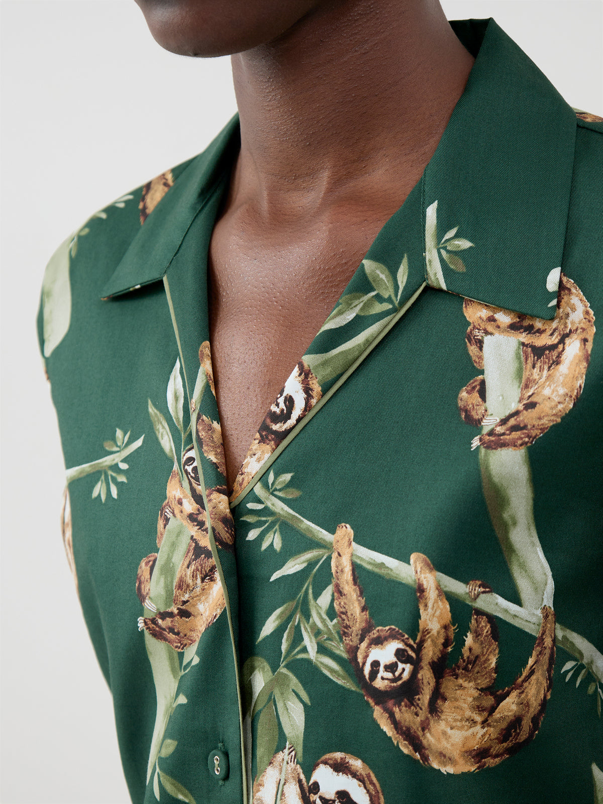 Sloth Print Pyjama Top