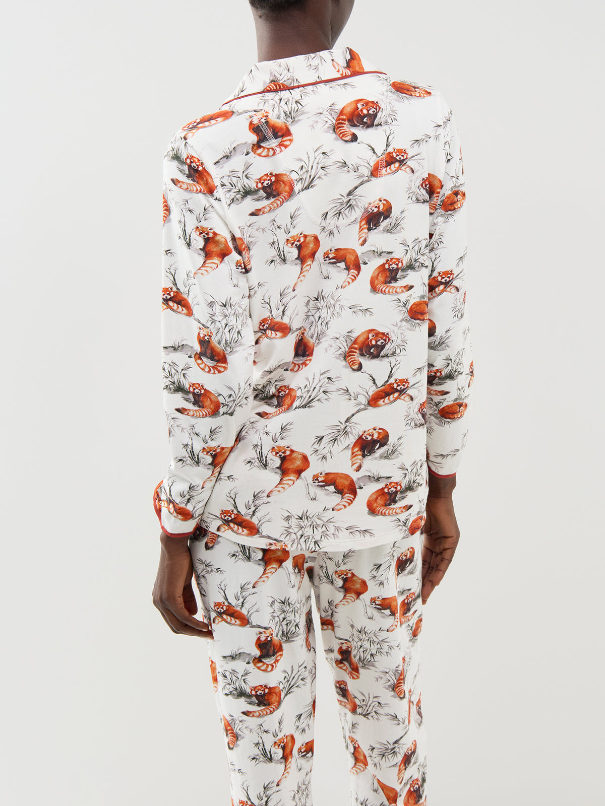 Fox Print Jersey Pyjama Top