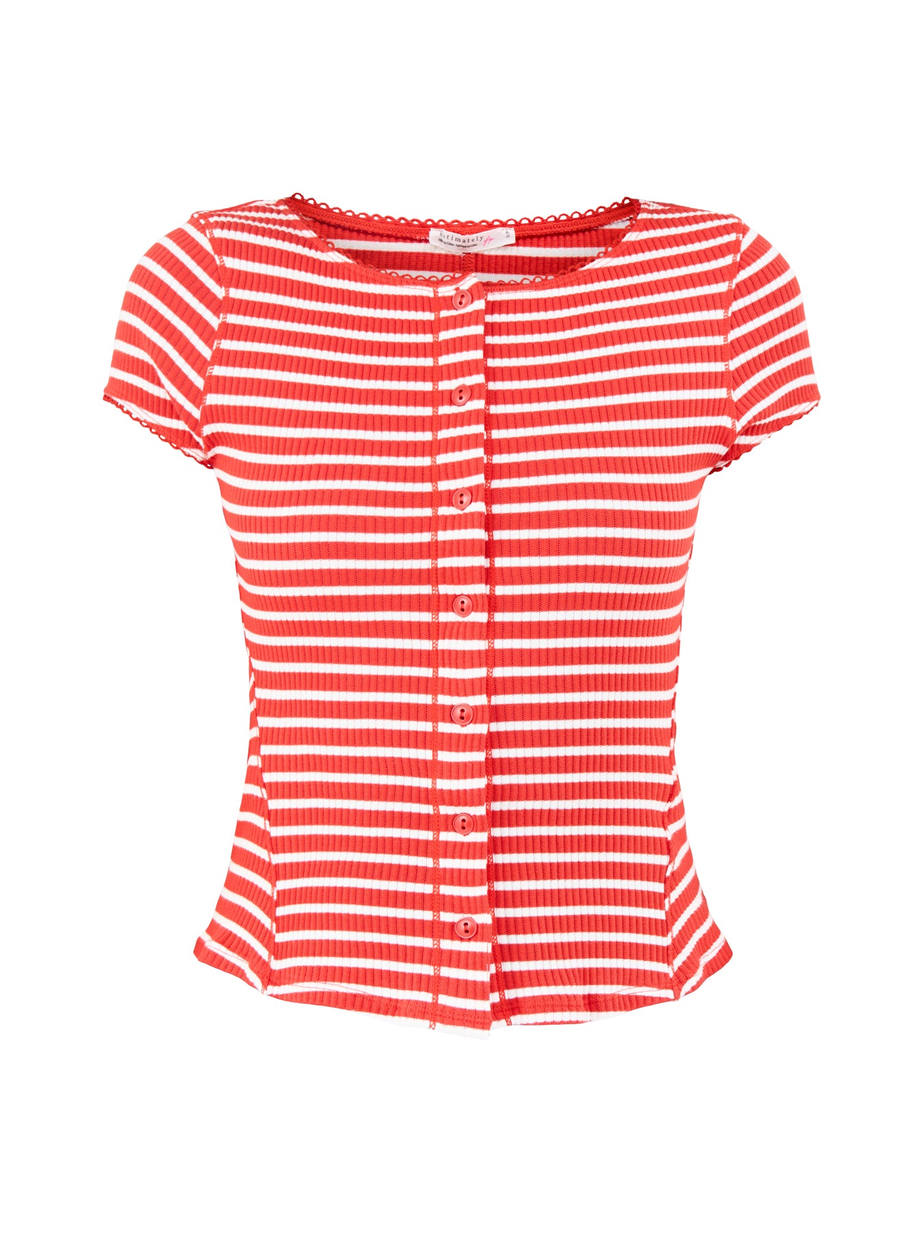 Most Wanted Striped Cardigan Red