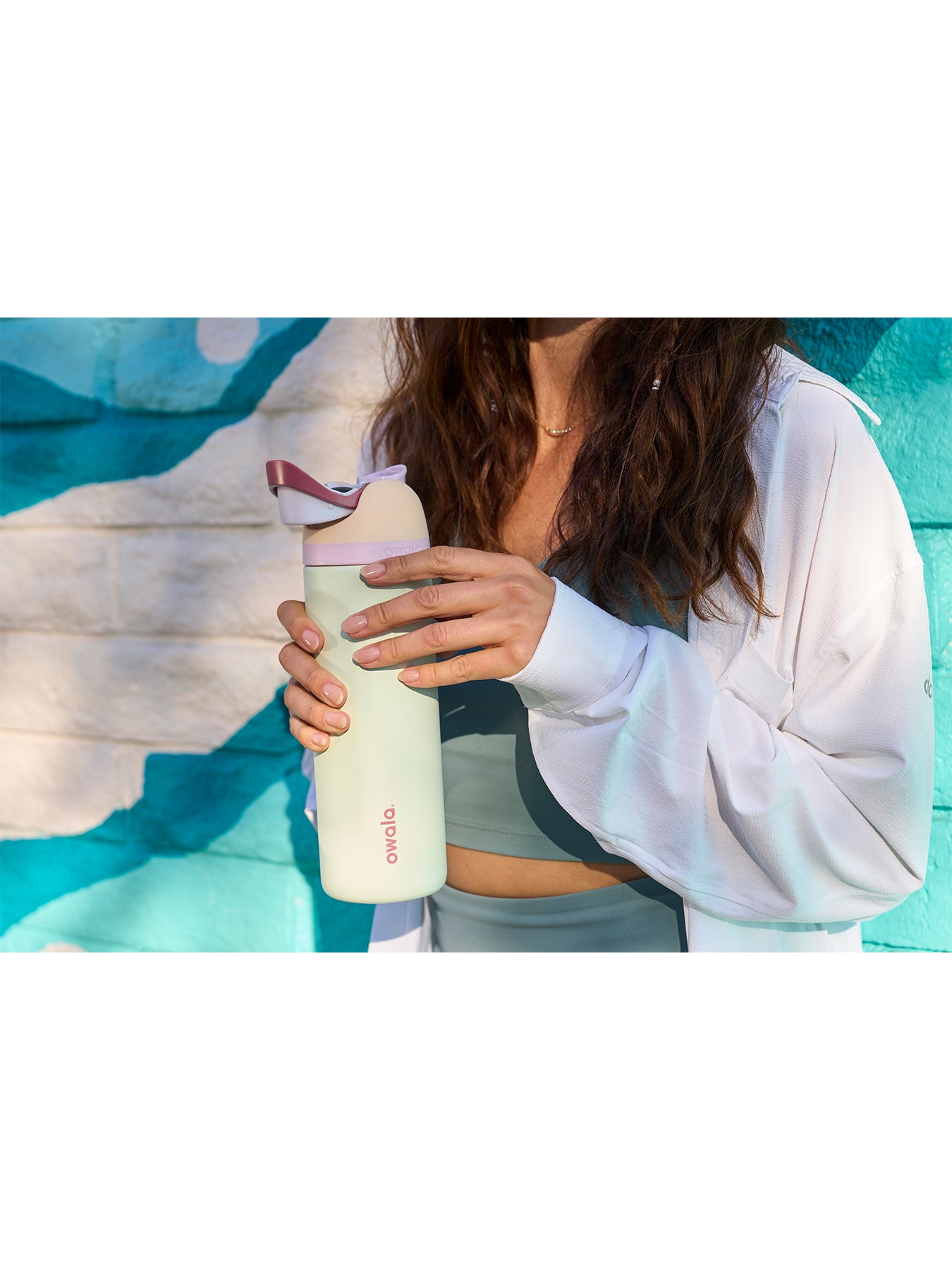 FreeSip Stainless Steel Water Bottle 710ml Coastal Mist