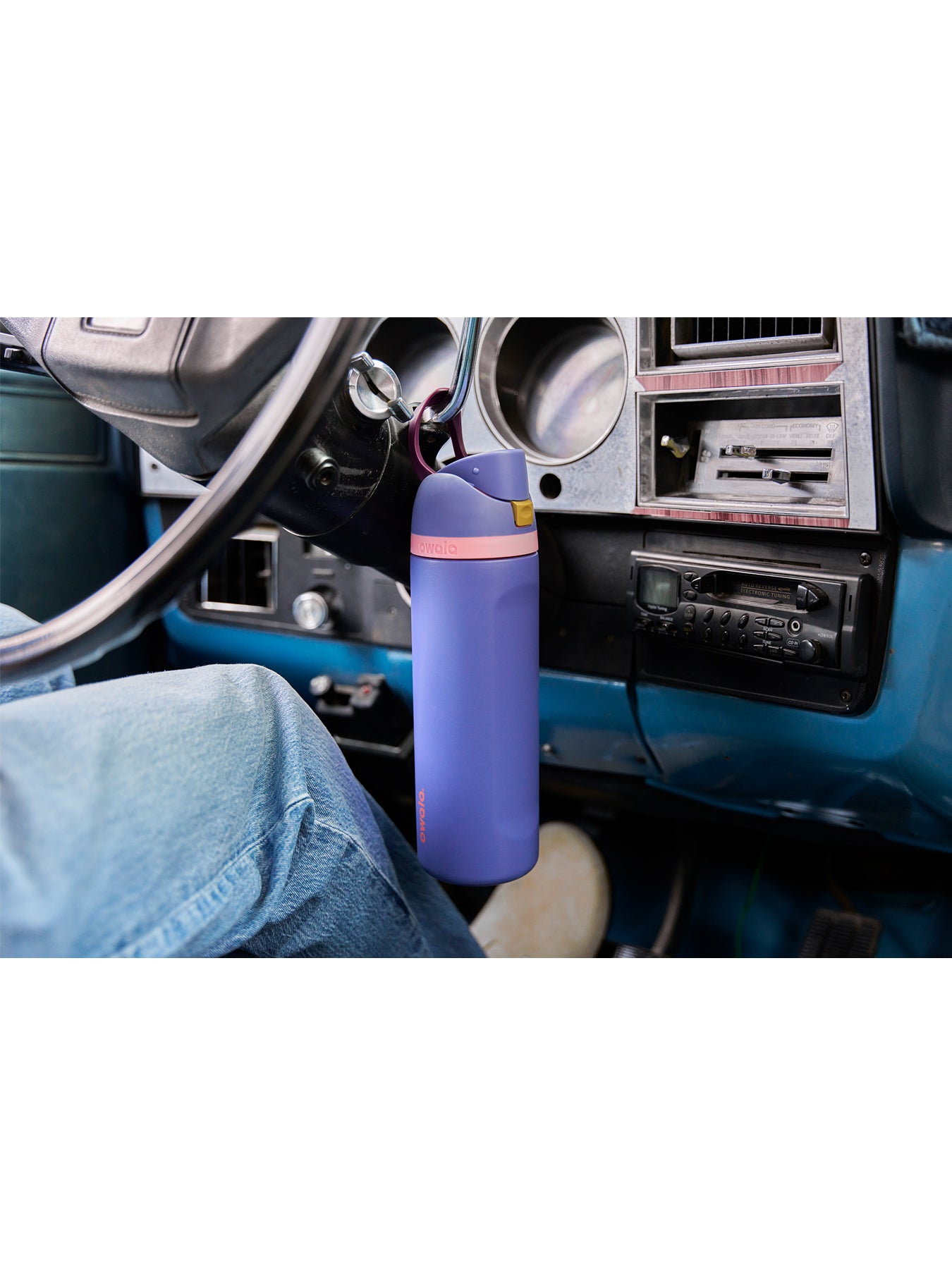 FreeSip Stainless Steel Water Bottle 710ml Blue Jay