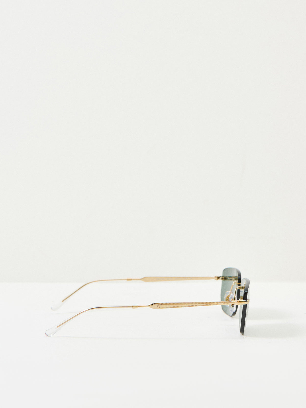 0RB3768 Rimless Oval Sunglasses Gold
