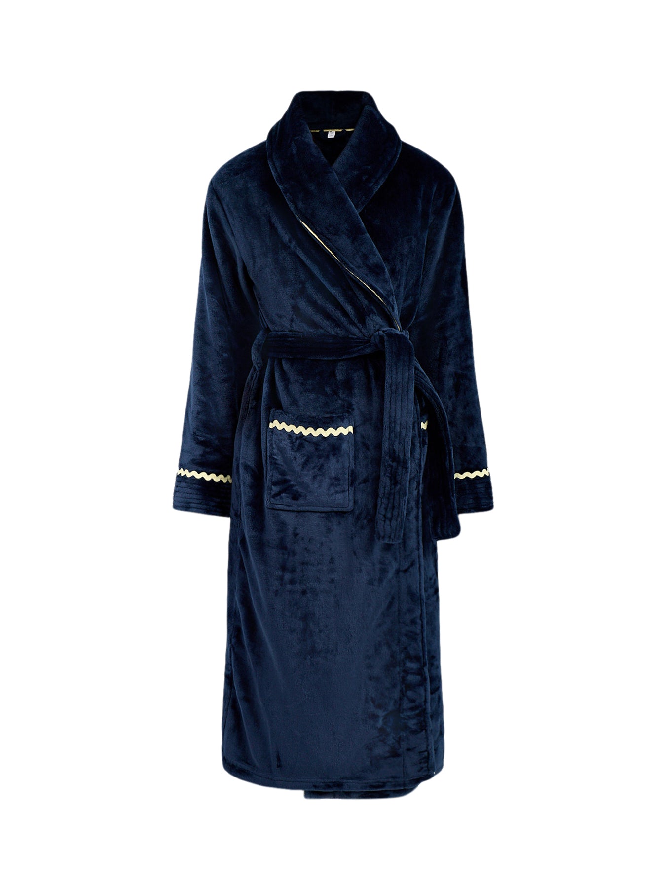 Good Night Recycled Polyester Dressing Gown Navy