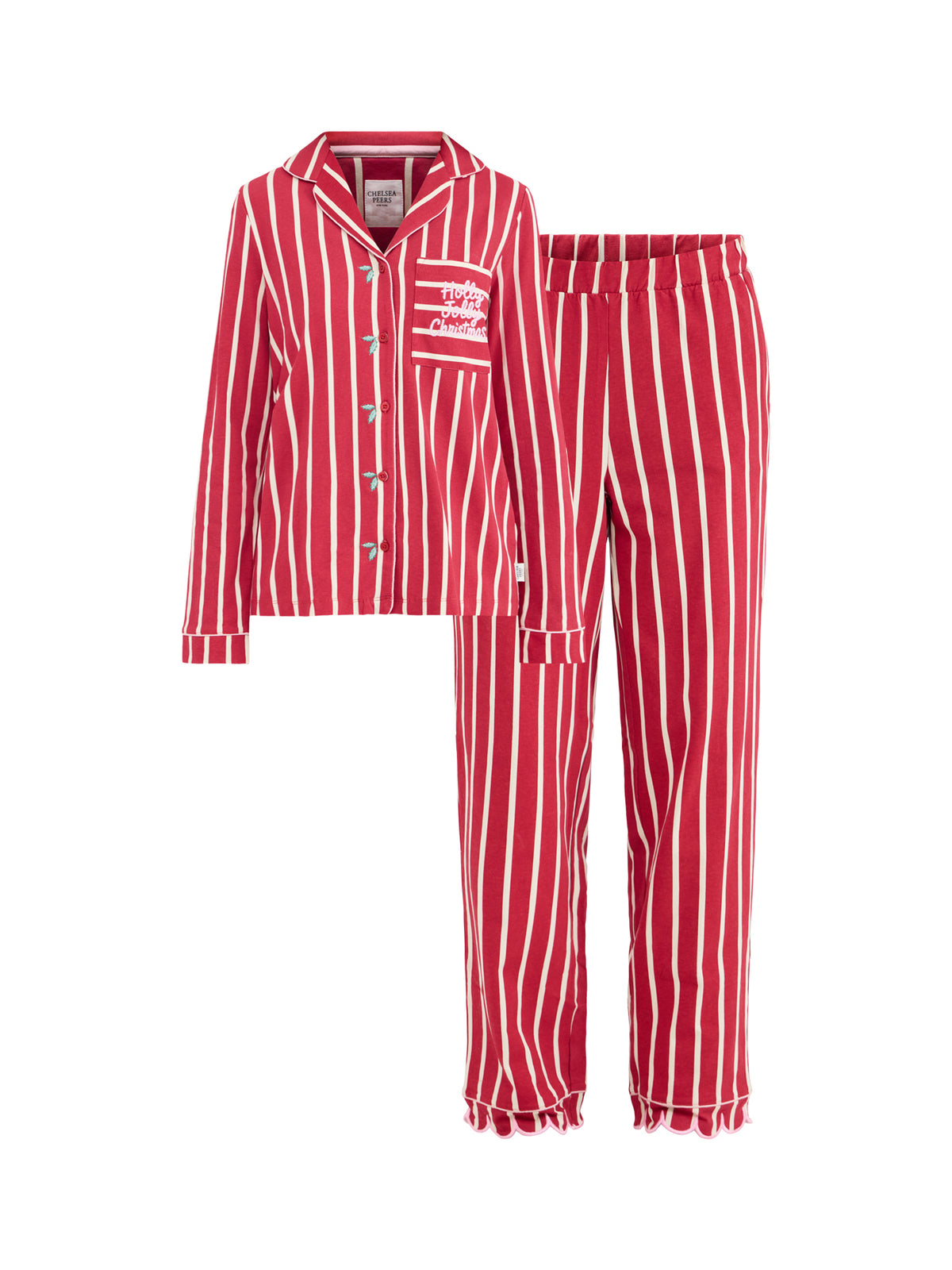 Micro Girly Stripe Organic Cotton Pyjama Set