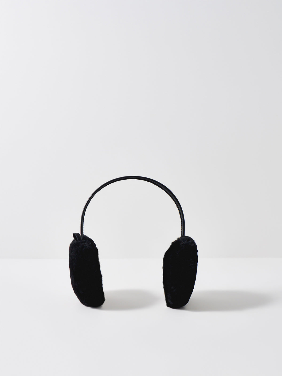 Sheepskin Slim Band Earmuffs - Black