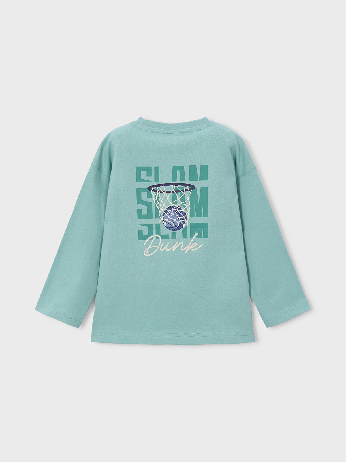 Kids' Back Print Long Sleeve T-Shirt Blue