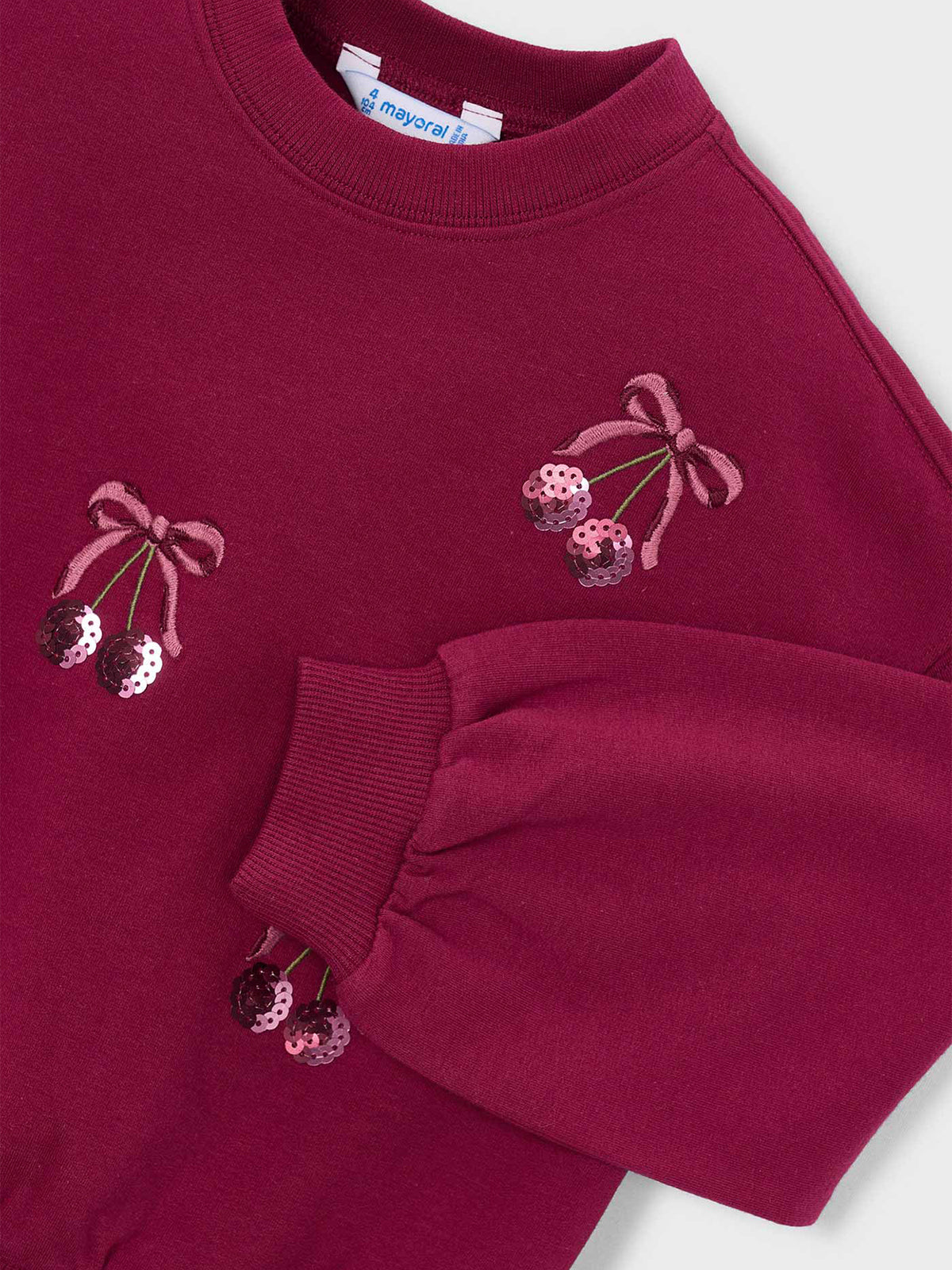 Kids' Embroidered Sweatshirt Pink