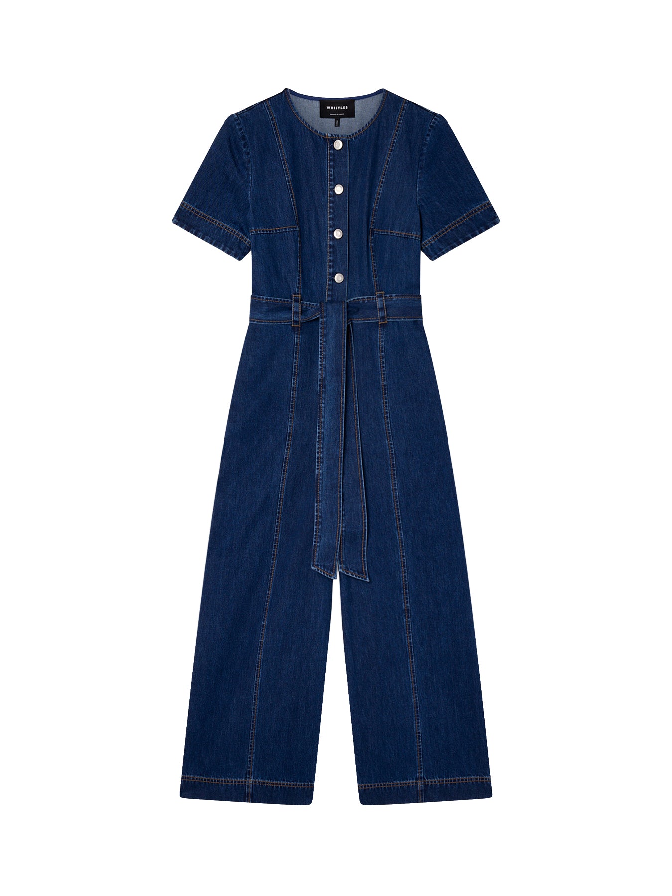 Button Down Jumpsuit Blue