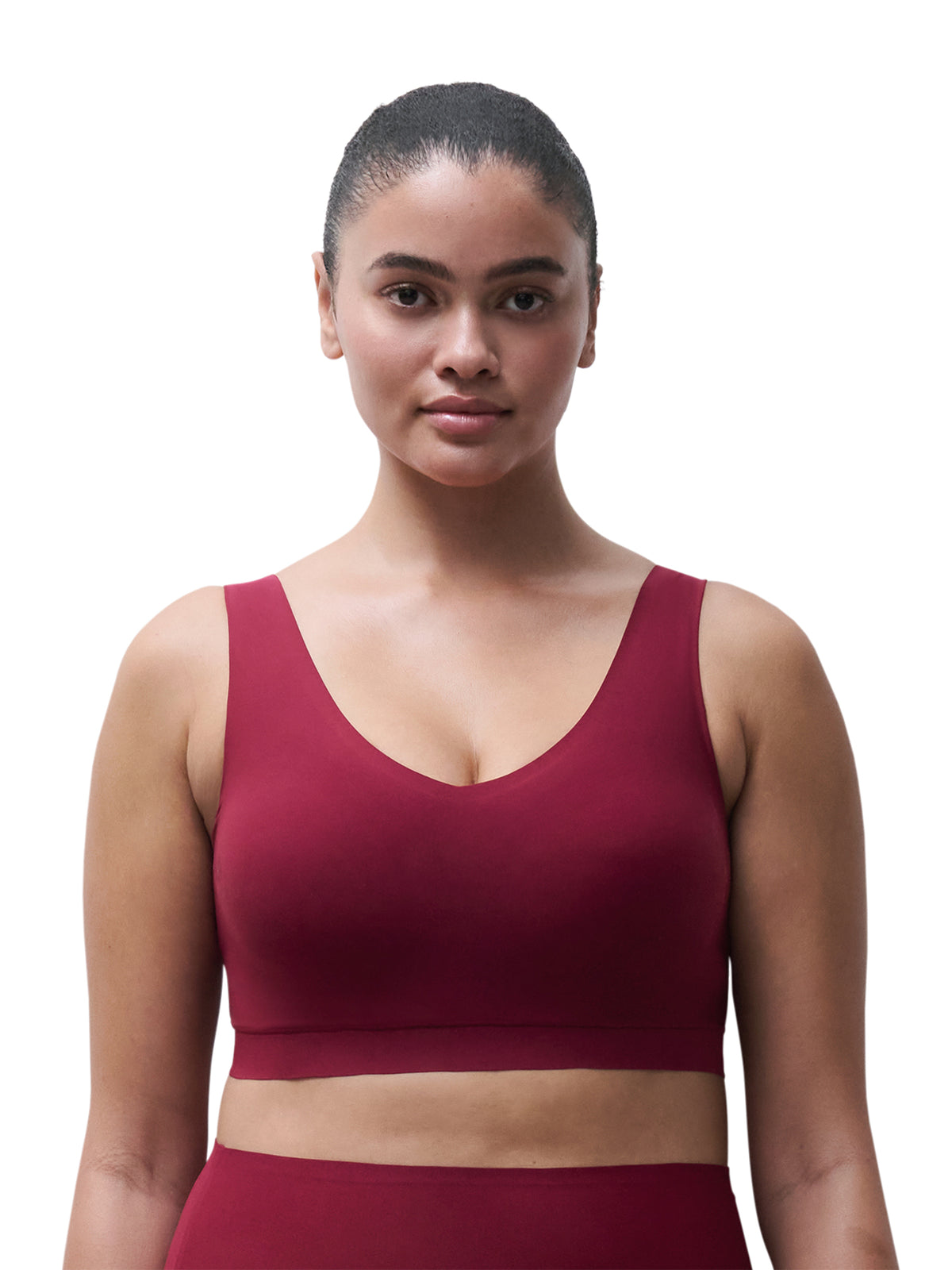 Women's Soft Stretch Padded Crop Top