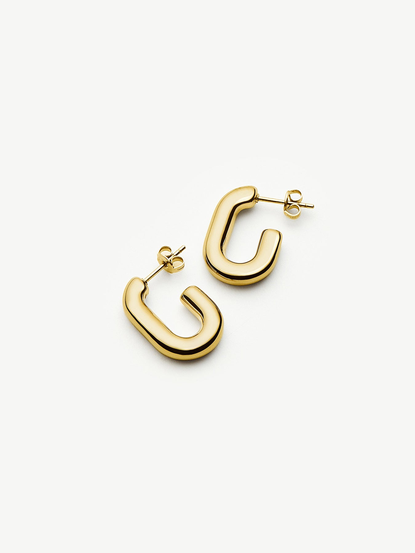 Missoma Chubby Oval Small Hoop Earrings Gold
