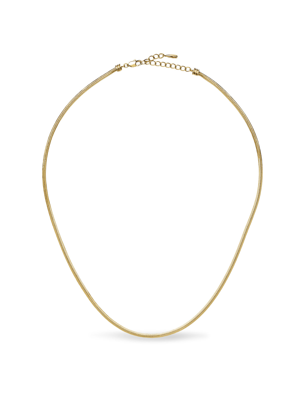 18KT Gold PVD-Plated Classic Snake Chain Necklace