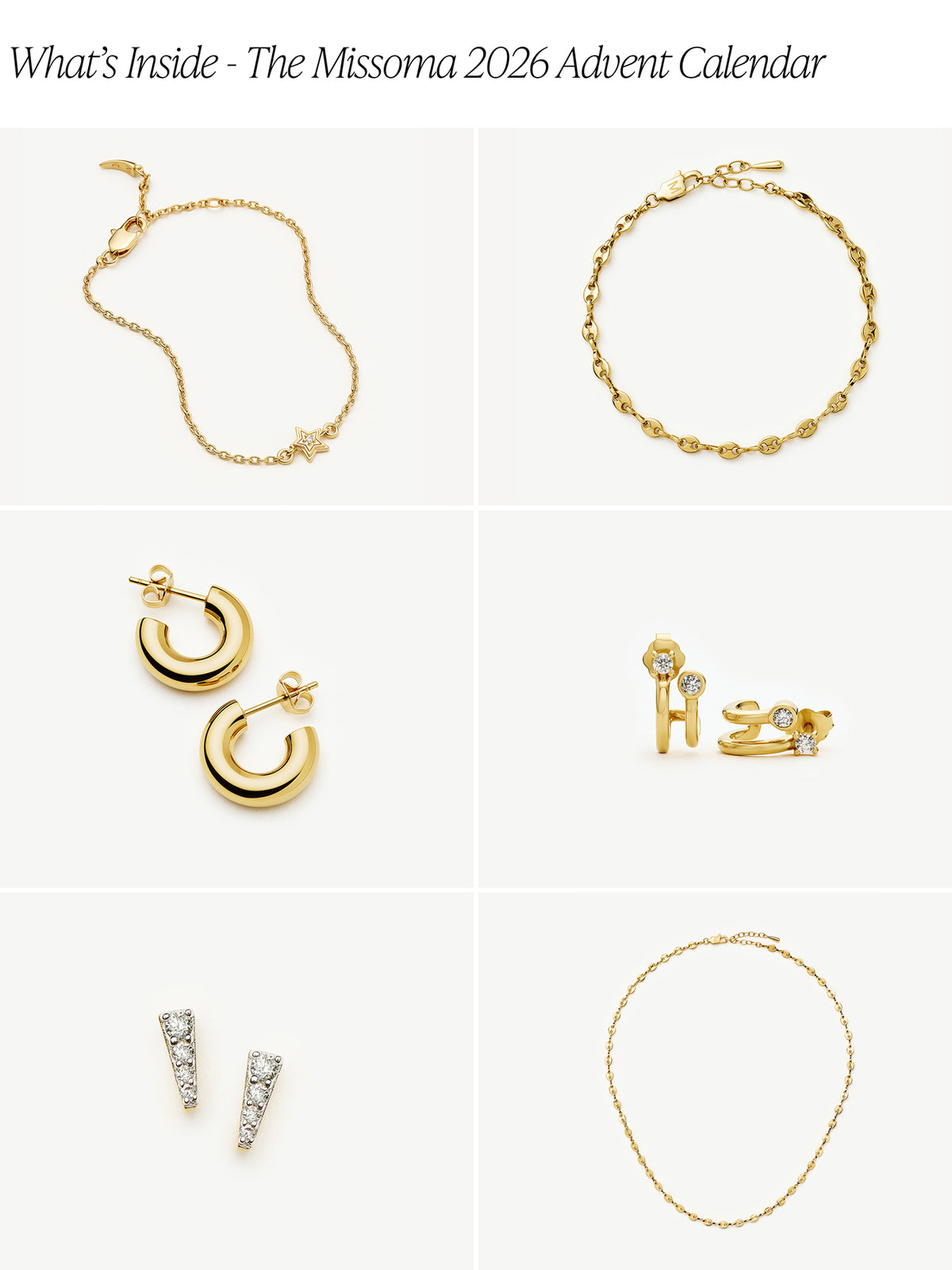 18KT Gold-Plated Jewellery Advent Calendar 2026