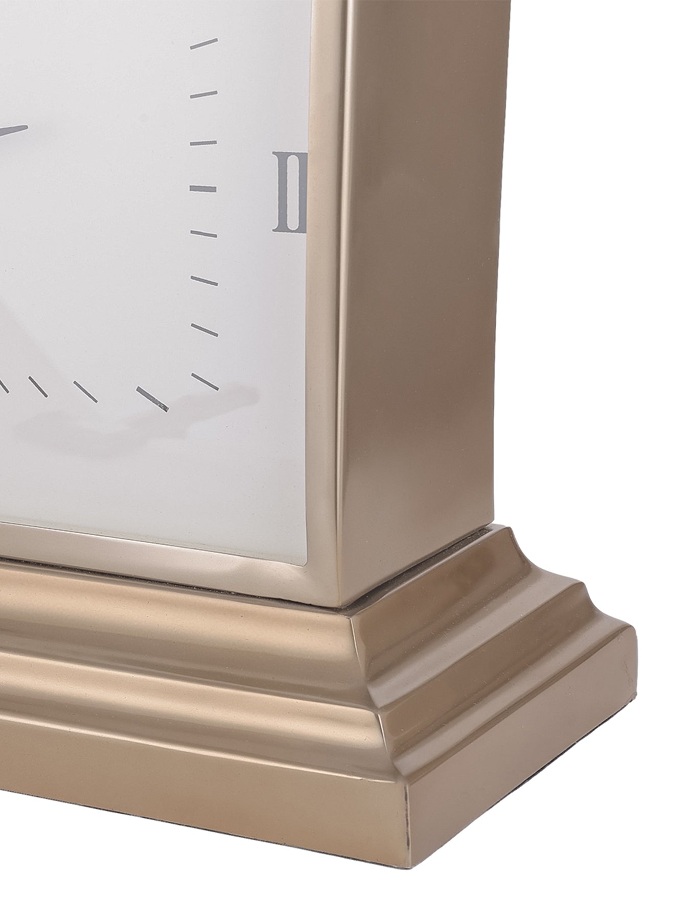 Latham Brass Rectangular Clock Small Brass