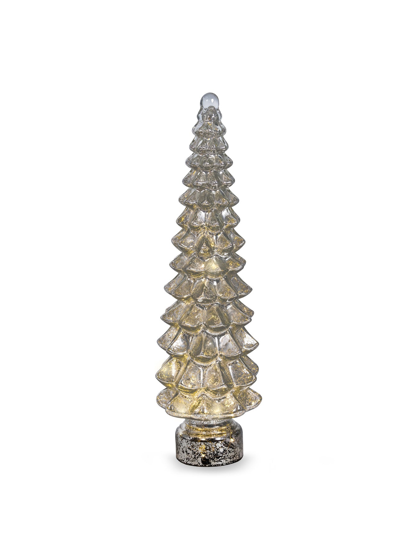 Micro LED Glass Tree Flashing Decoration Green