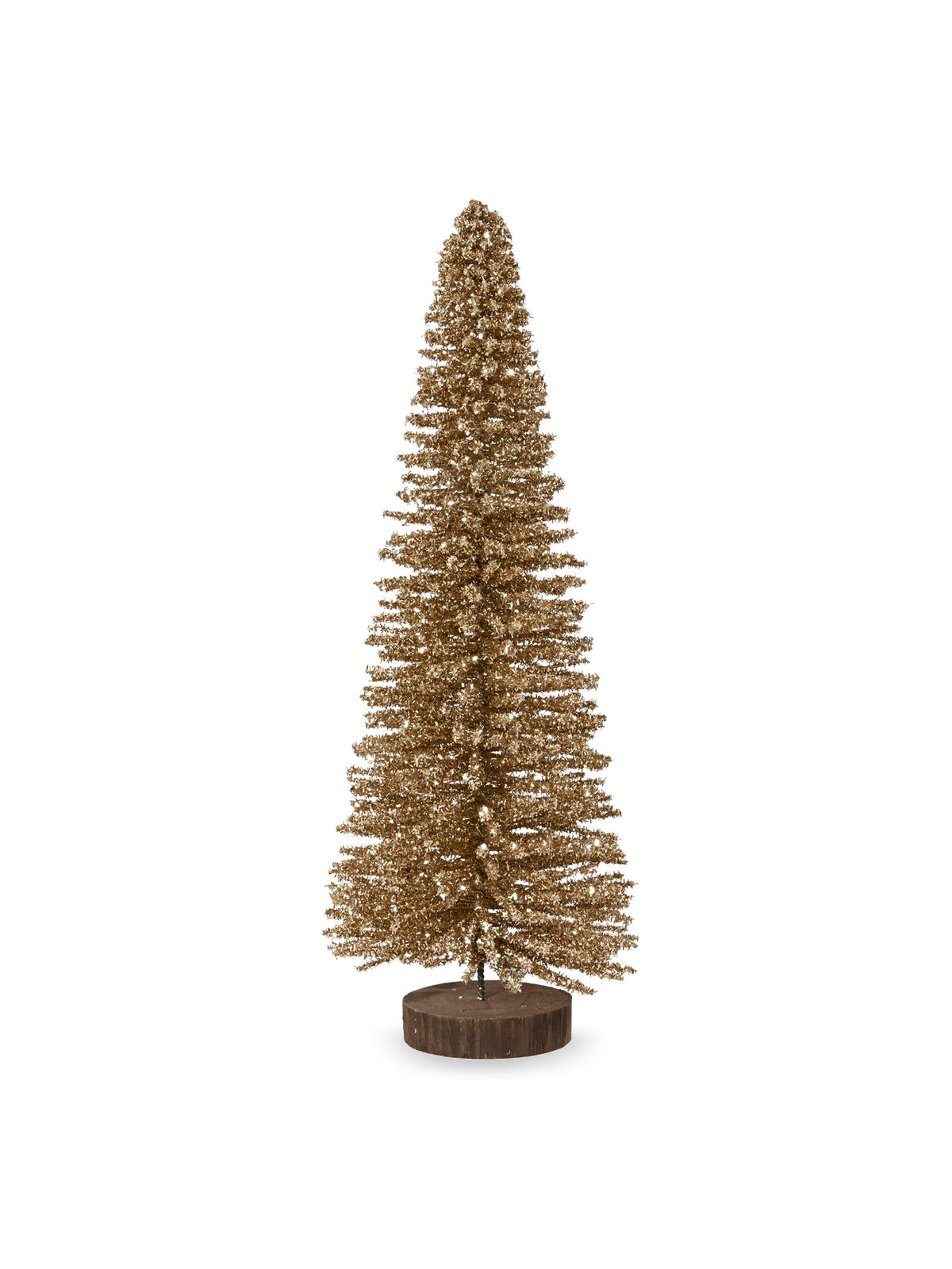 Bamboo Brush Glitter Christmas Tree Decoration