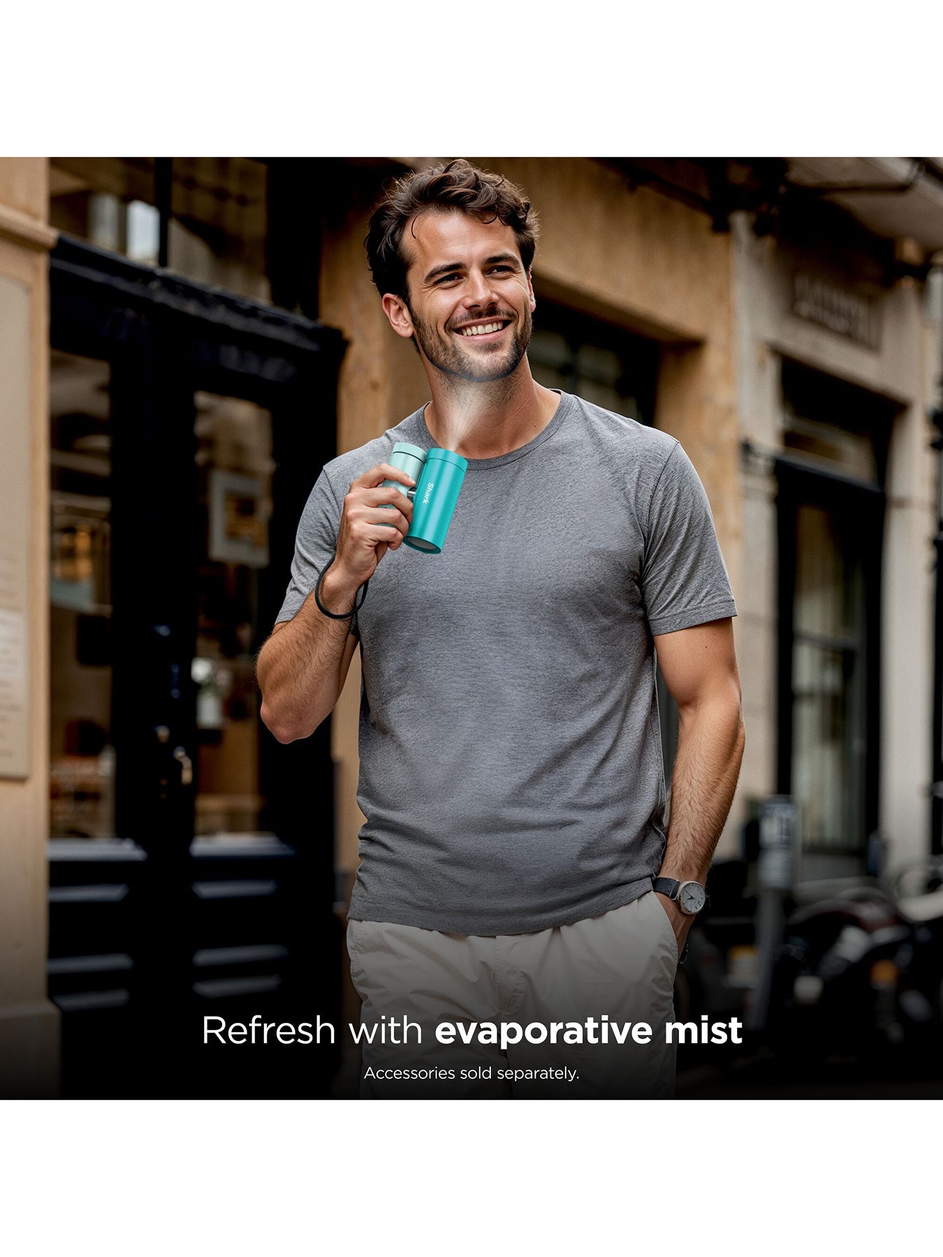 ChillPill 3-in-1 Portable Fan & Mist System Glacier Blue