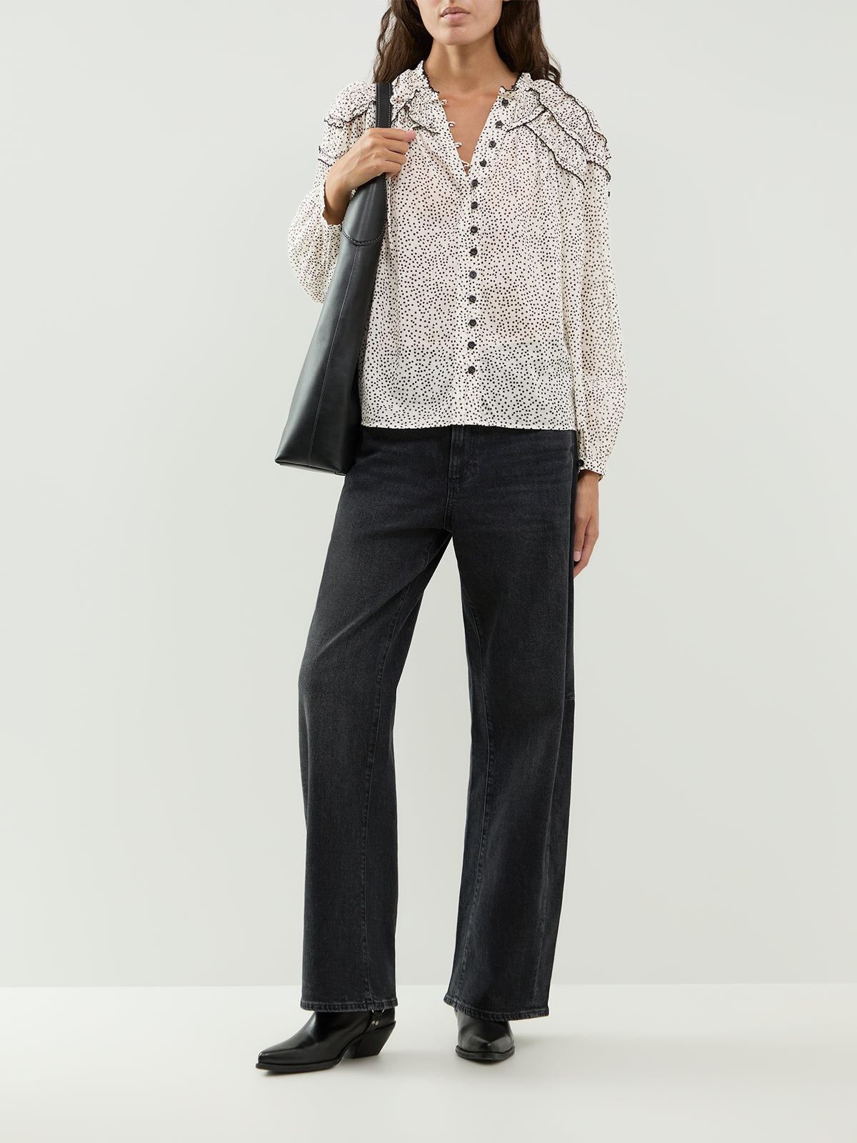 Arellia Skimmer Cotton Blend Barrel Jeans