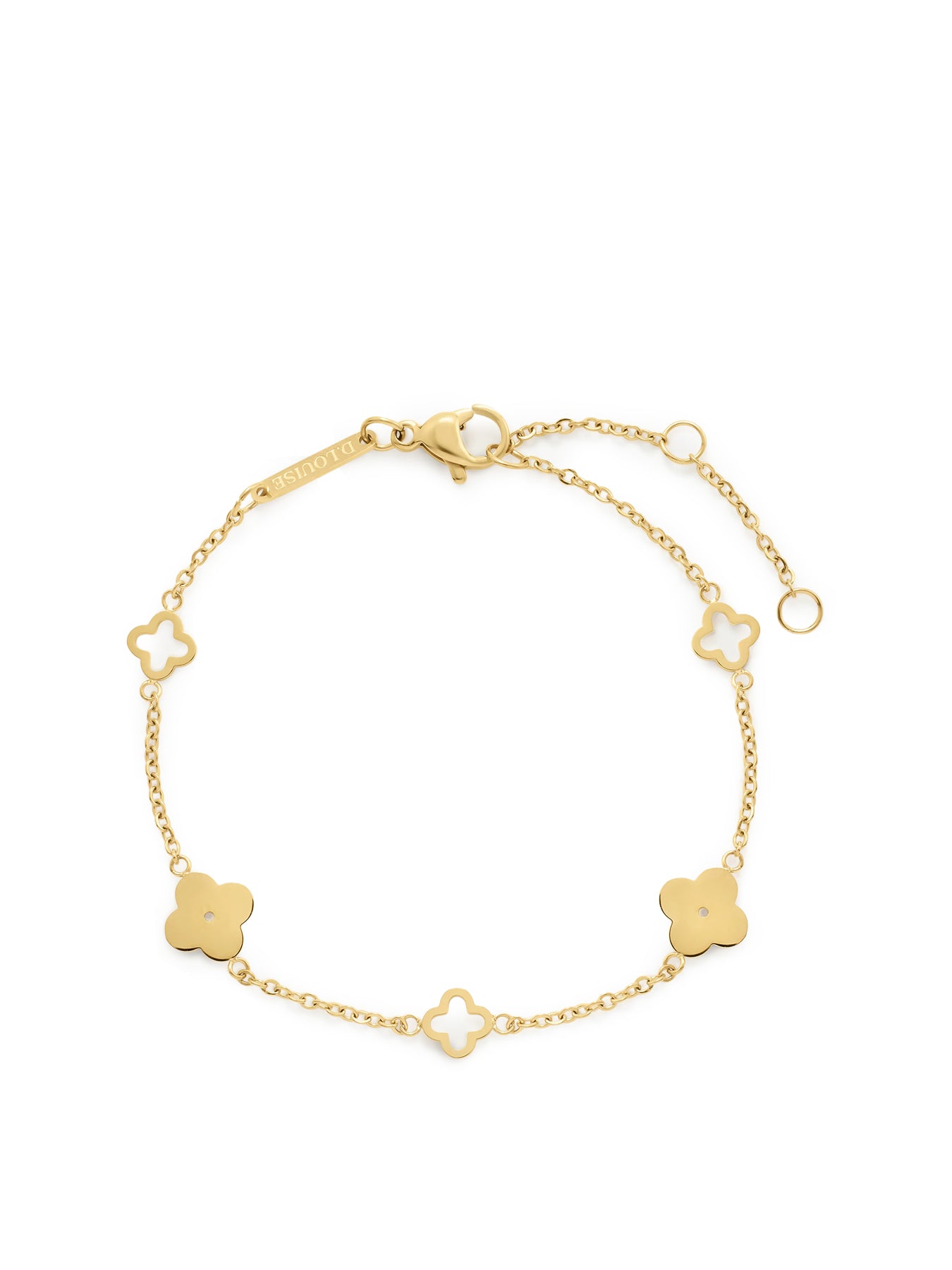 Multi Clover Bracelet Gold