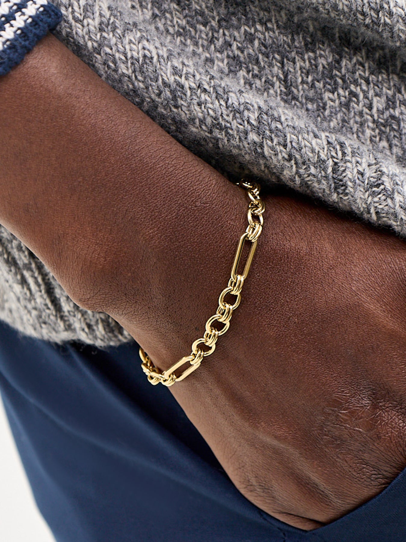 Eternal Link Chain Bracelet 17cm Gold
